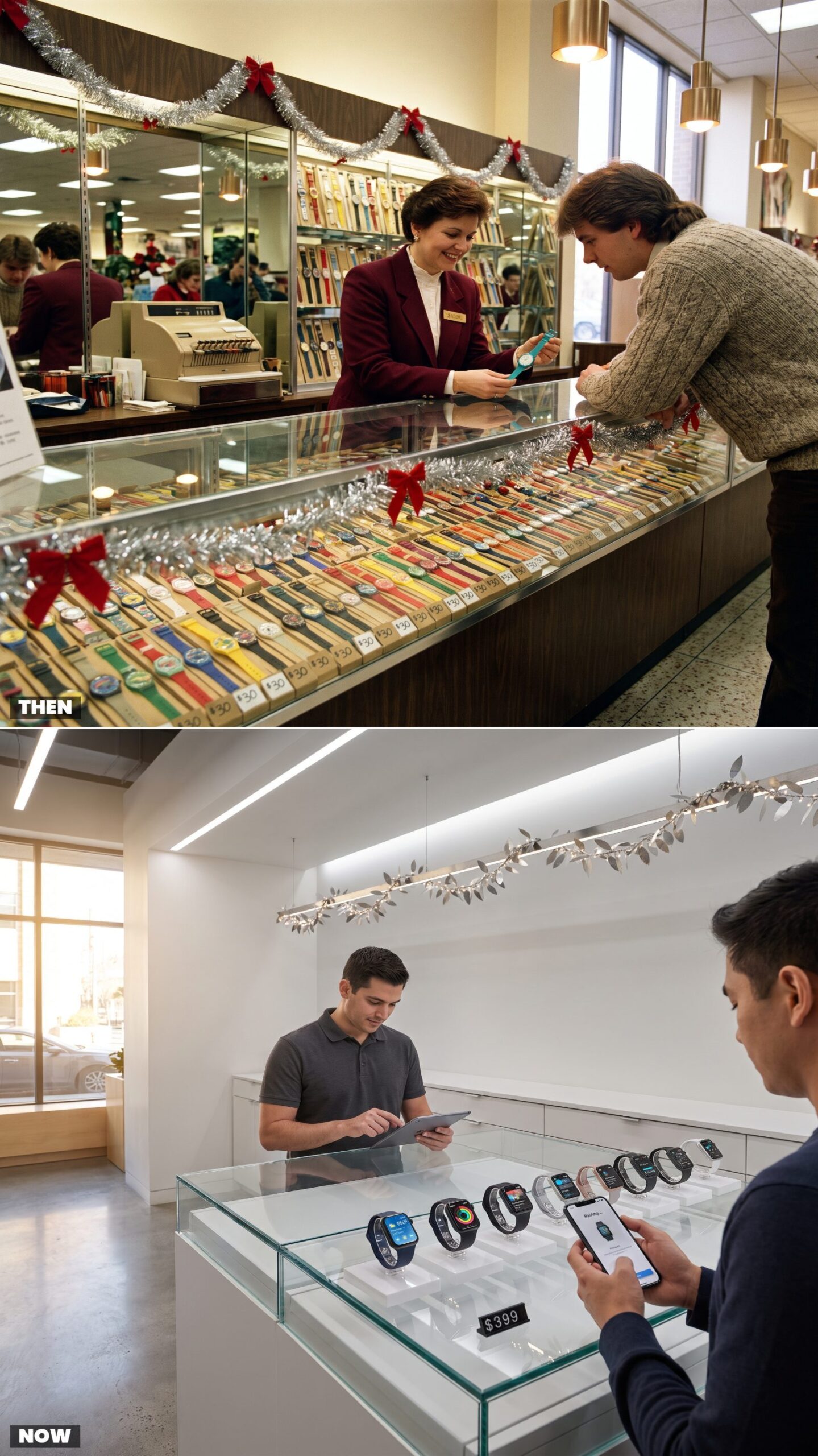 Buying a Swatch at the Watch Counter vs. Configuring a Smartwatch