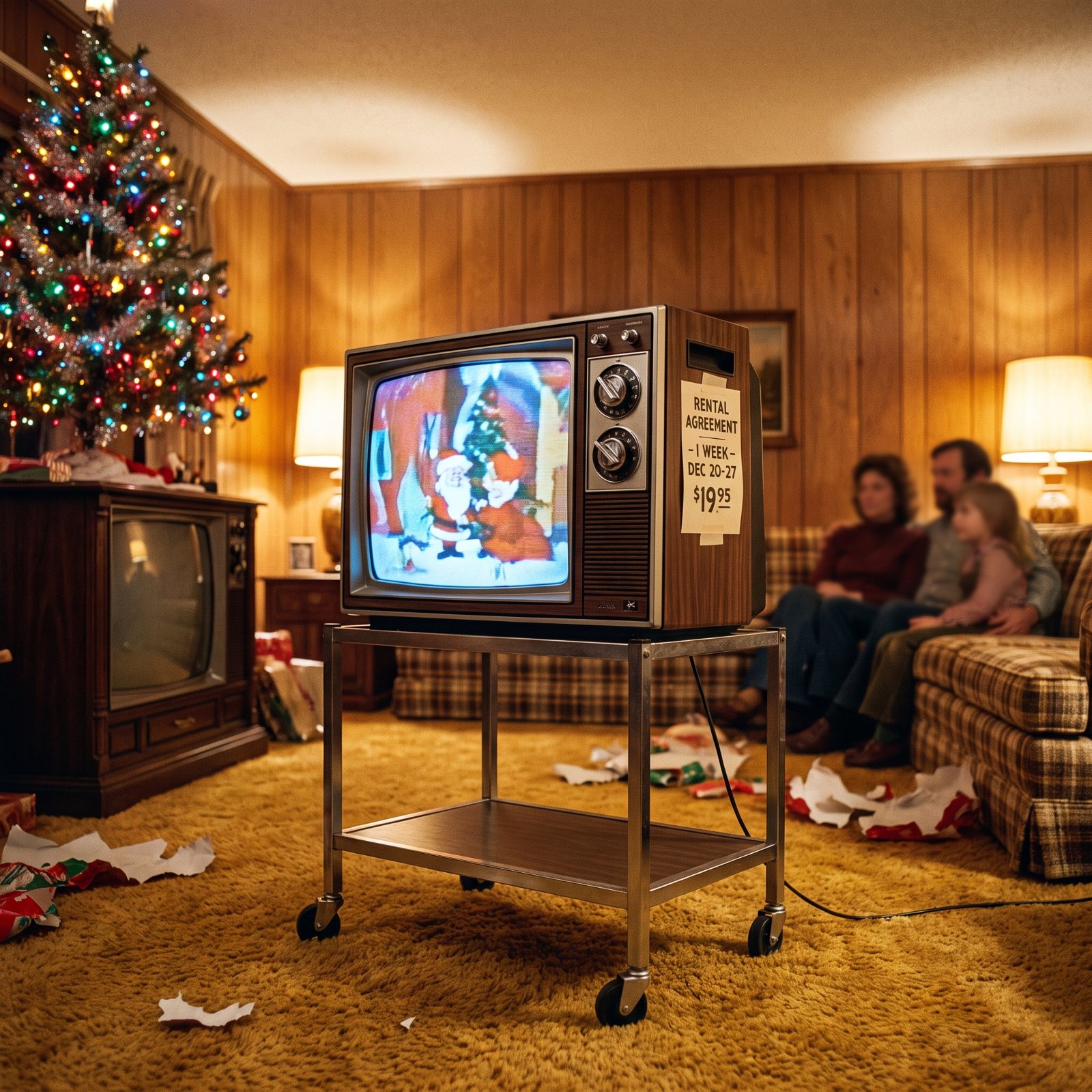 Color-TV Rental for Christmas Week