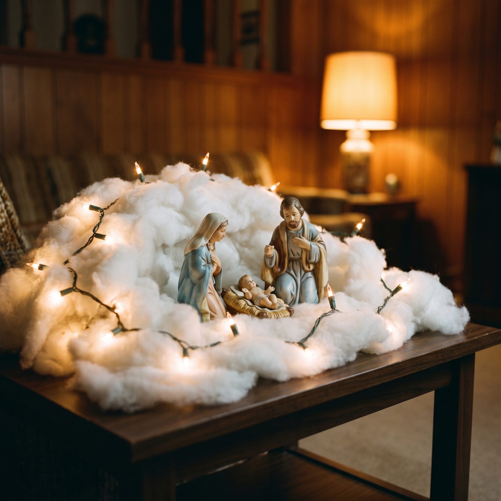 Cotton Batting for a Manger-Scene Snowbank