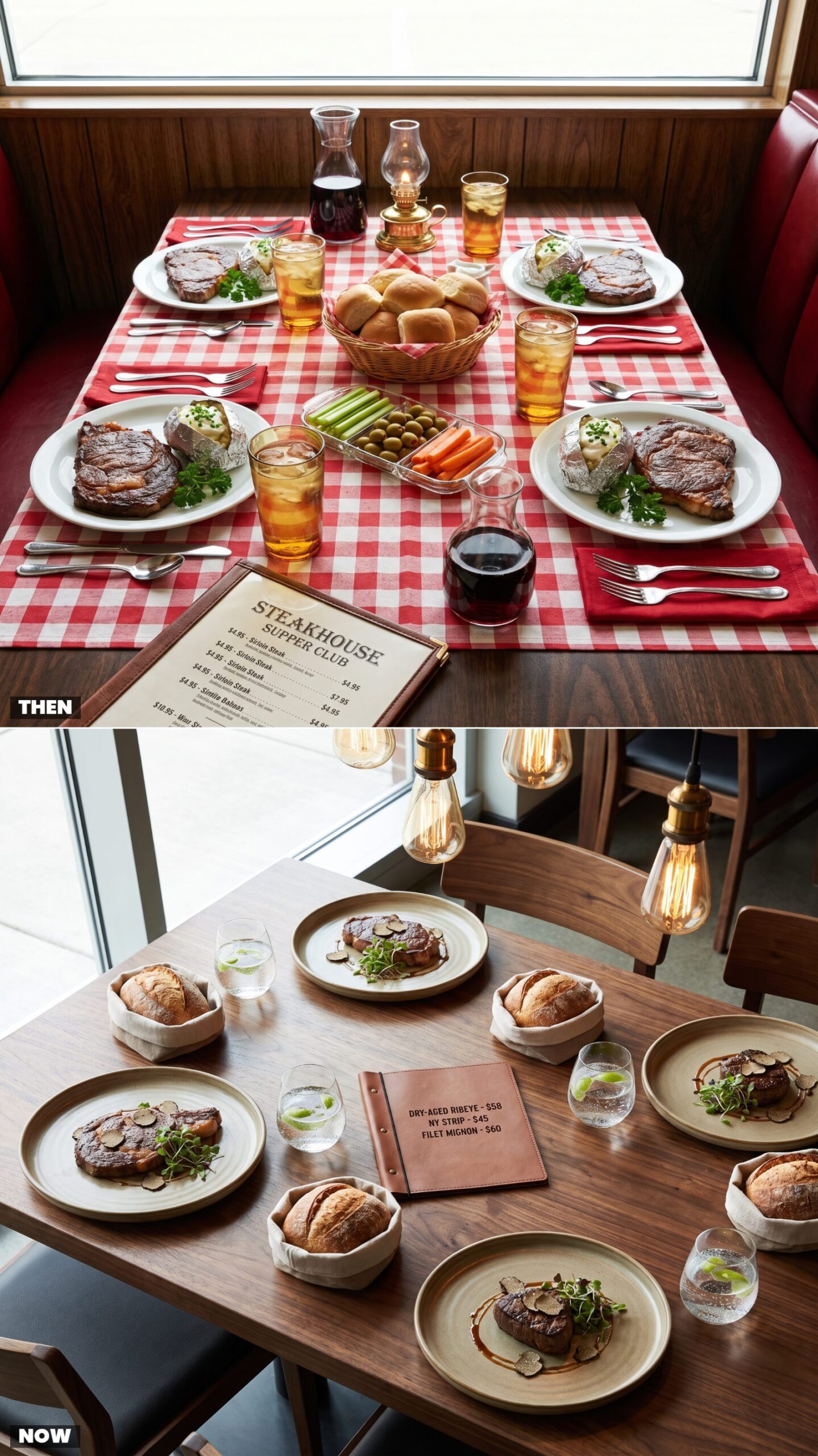 Dinner for Four at a Steakhouse