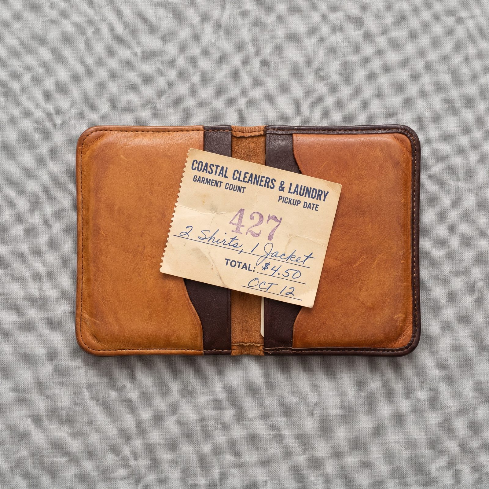 A Dry-Cleaning Pickup Stub