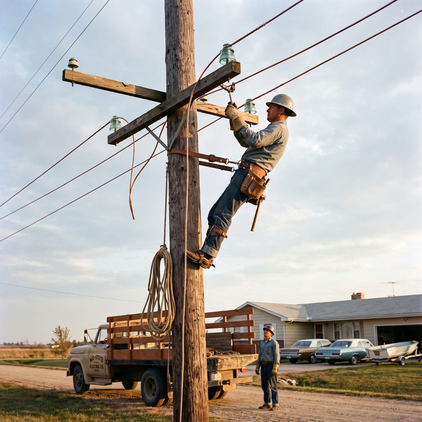 The Electrical Utility Lineworker and the Life That Hung on the Wire