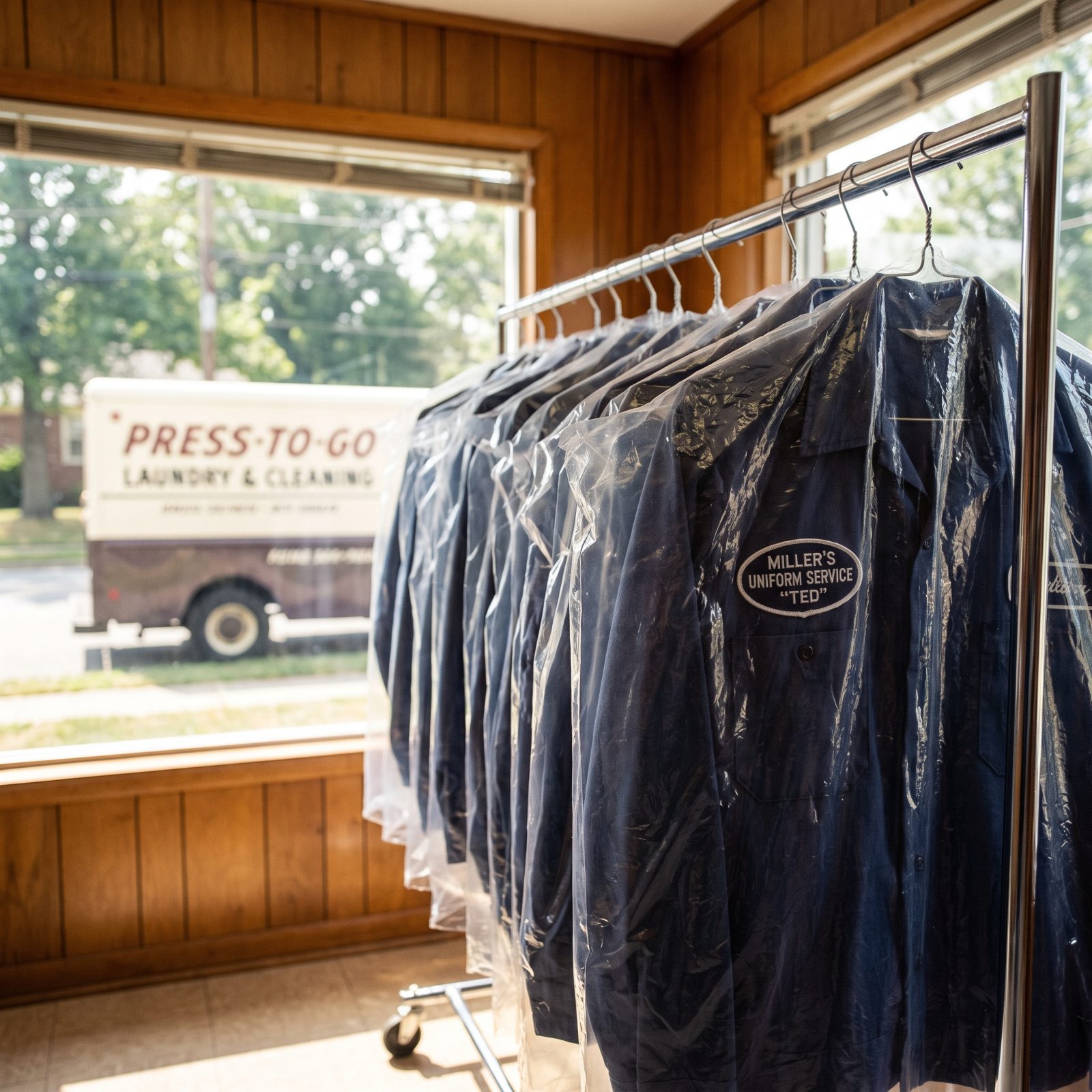 Employer-Supplied Uniforms With Free Cleaning and Pressing