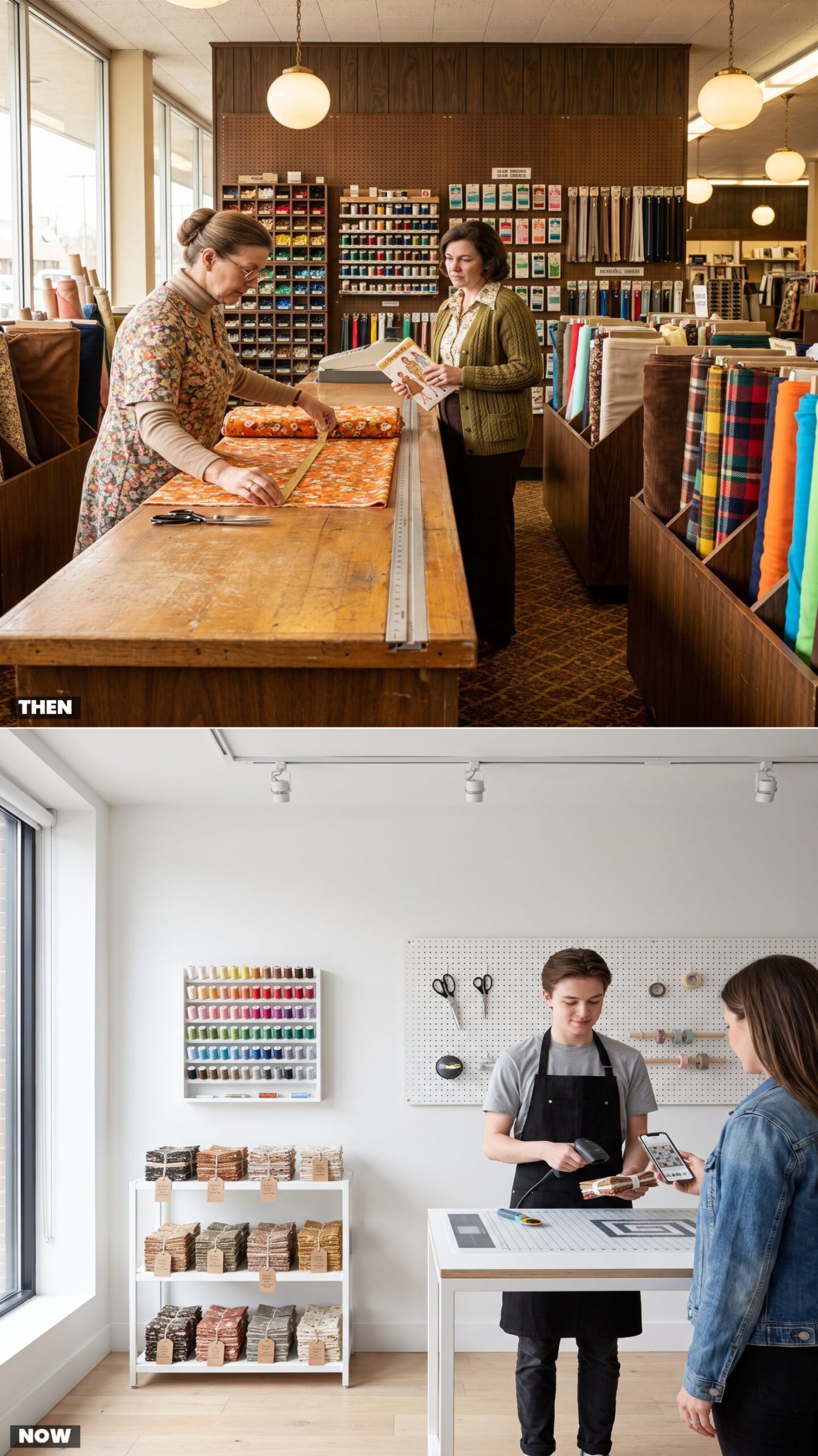 The Fabric and Sewing-Notions Department