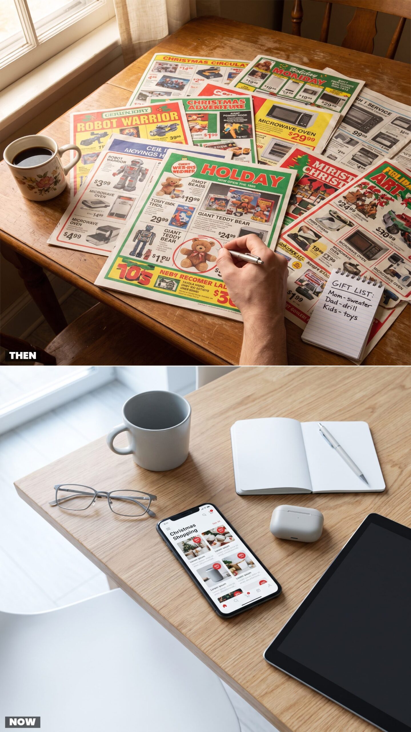 Finding Christmas Deals in Newspaper Circulars vs. Shopping Apps