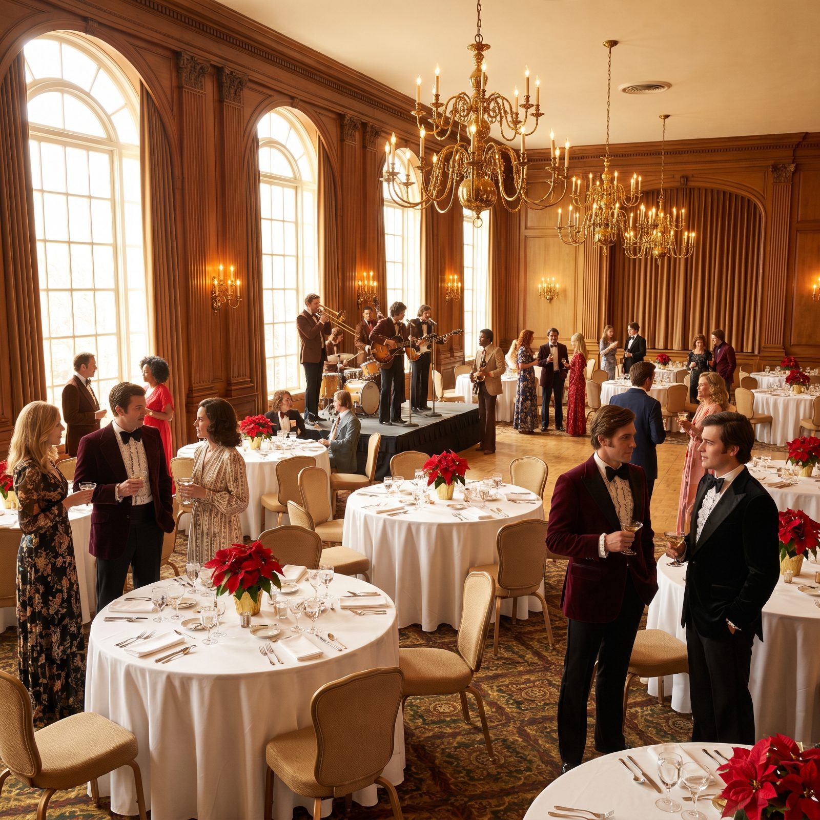 A Formal Holiday Party With Dinner and Drinks