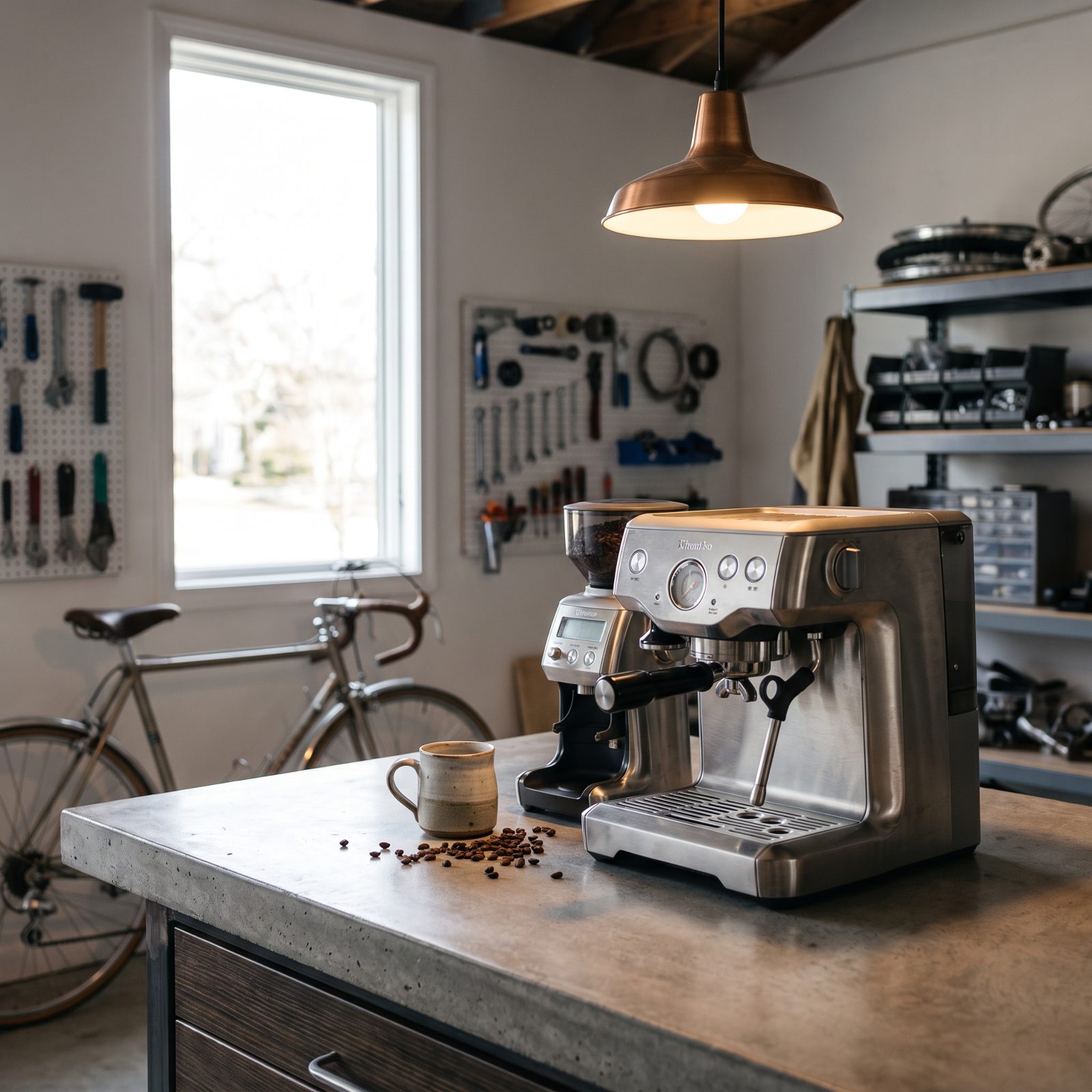 The Garage Coffee Bar vs. the Kitchen Coffee Maker