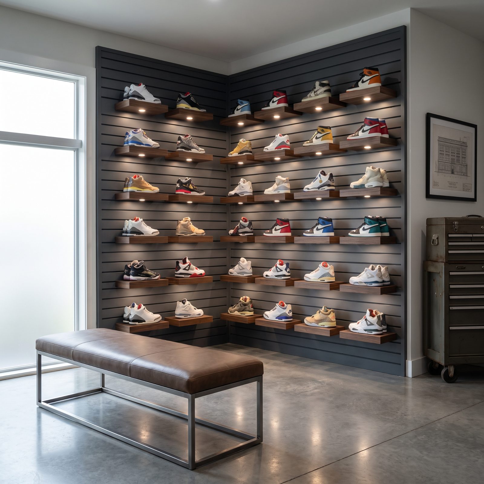 The Garage Shoe Wall vs. Shoes Lined Up Along the Baseboards