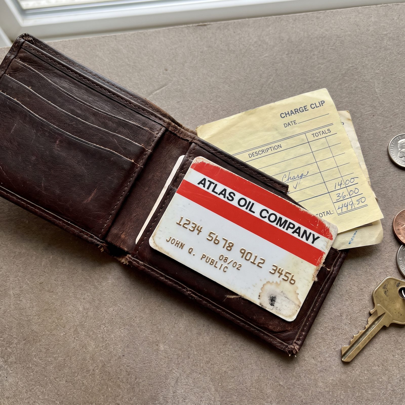 A Gasoline Company Credit Card