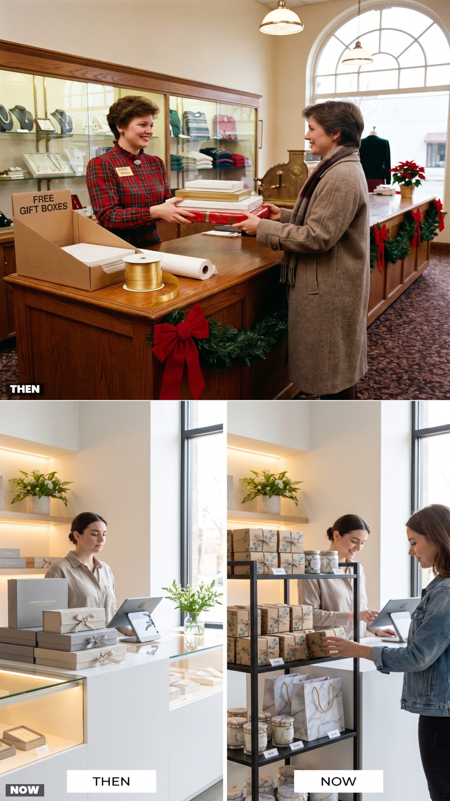 Getting Complimentary Department-Store Gift Boxes vs. Buying Decorative Packaging