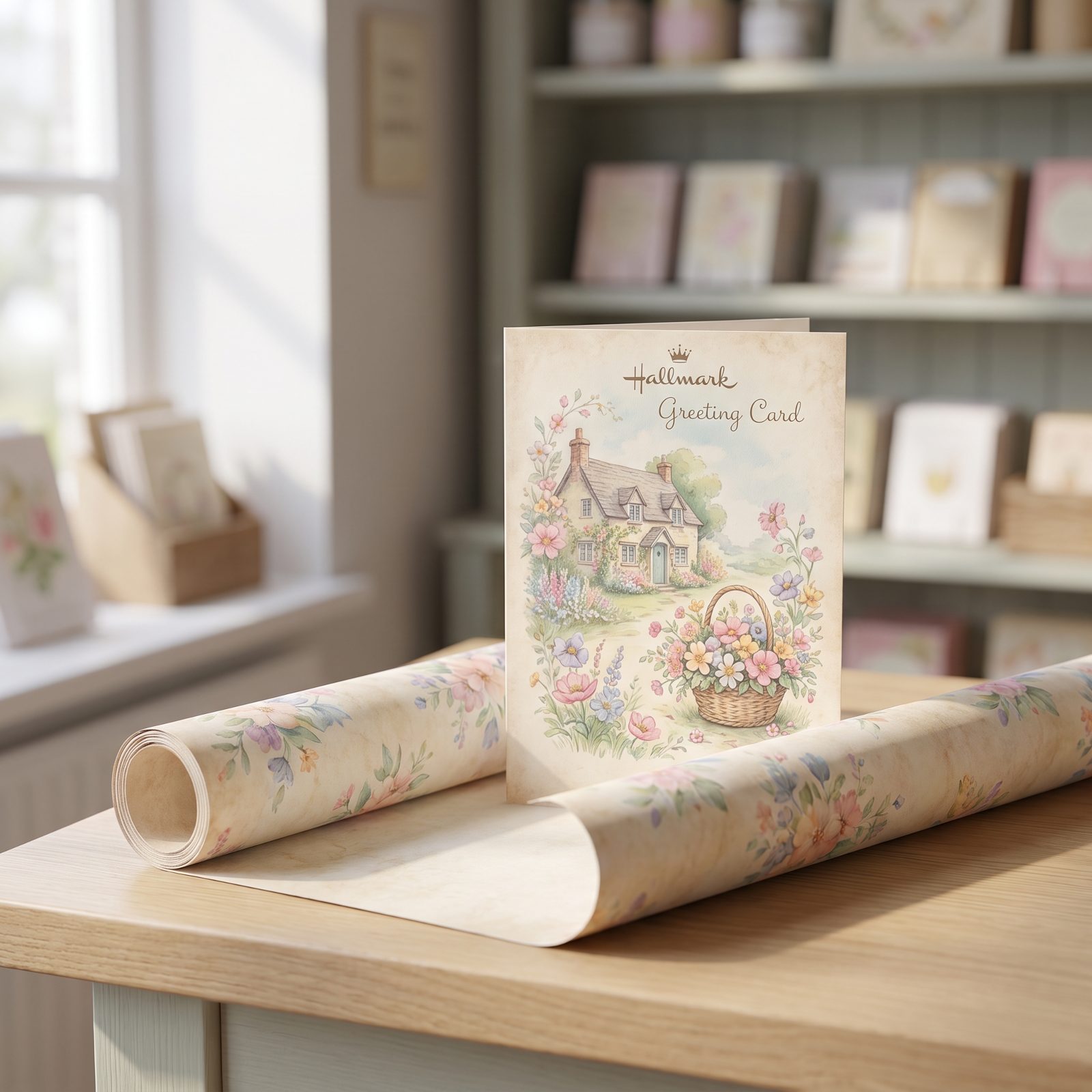 A Hallmark Card With Gift Wrap: Roughly $2.50 Together
