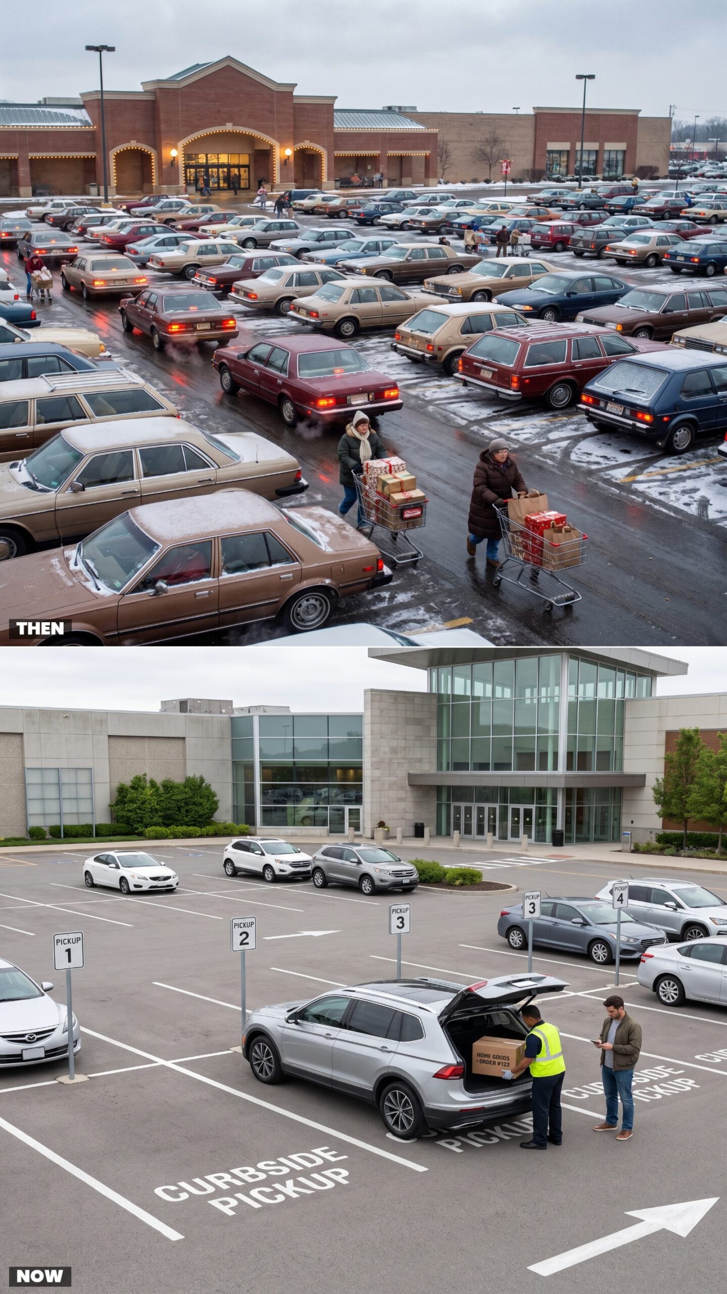 Hunting for a Parking Space vs. Reserving Curbside Pickup