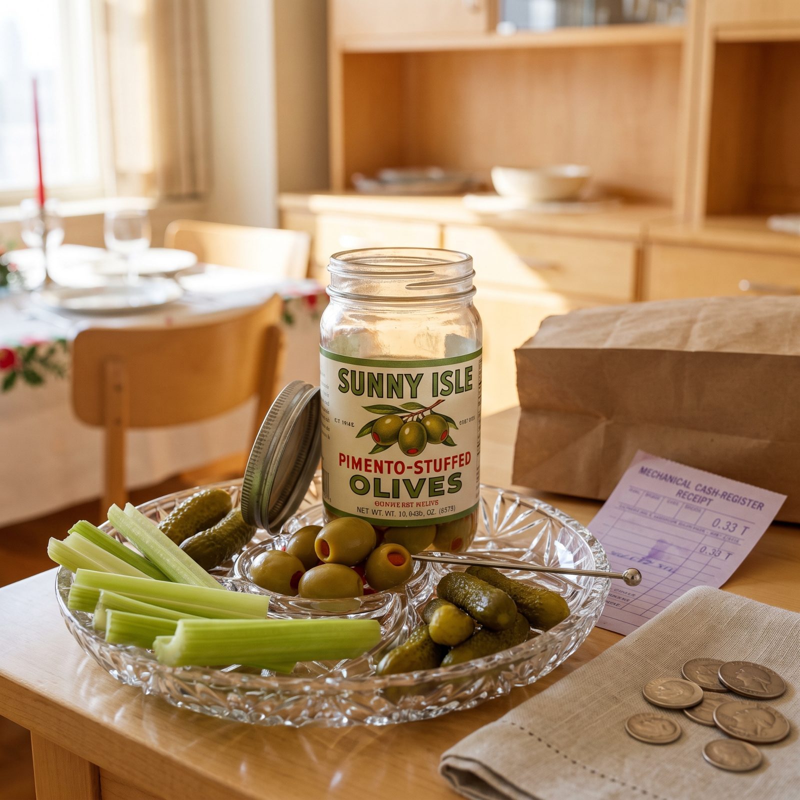 A Jar of Pimento-Stuffed Olives: About 33 Cents