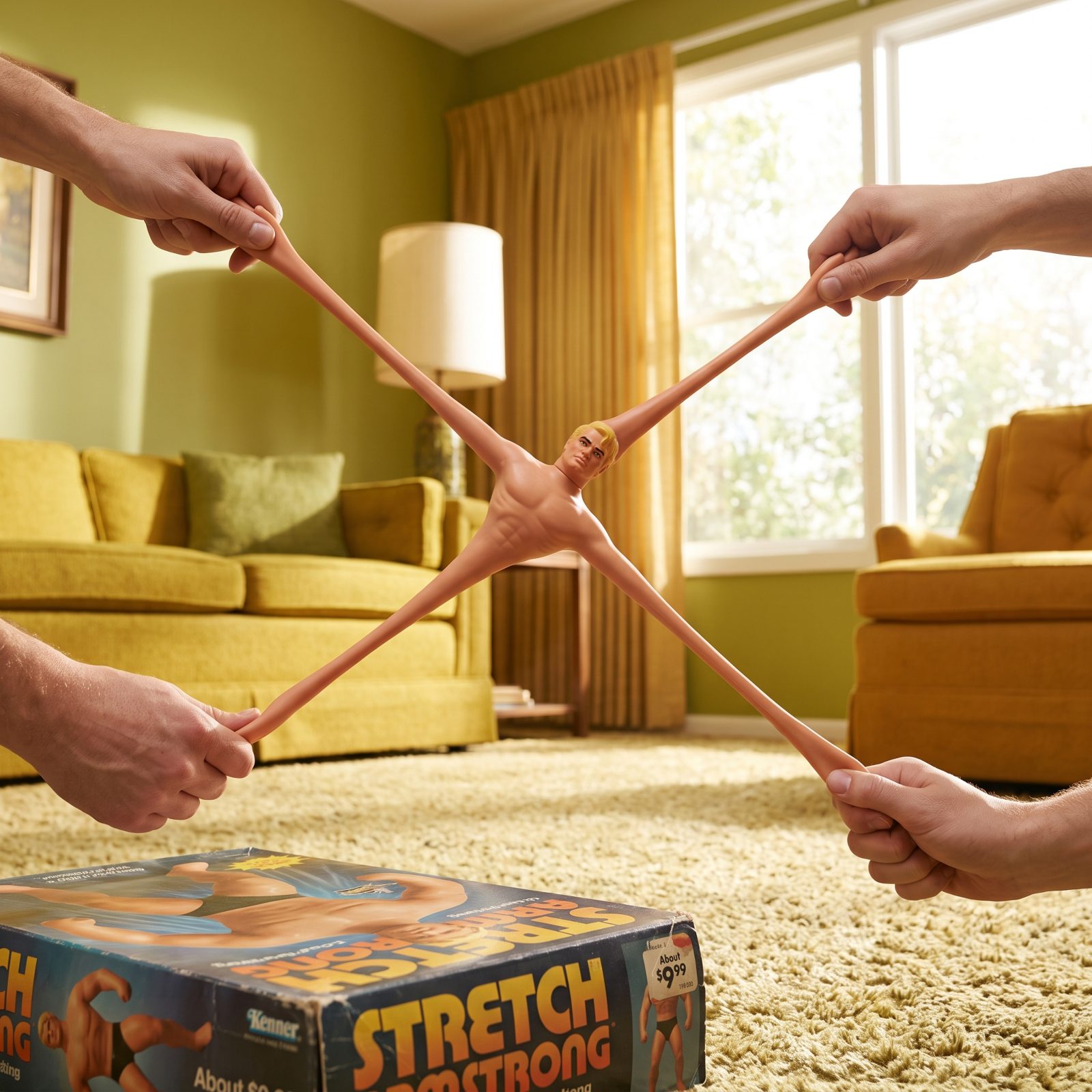 Kenner Stretch Armstrong: About $9.99 Under the 1978 Tree