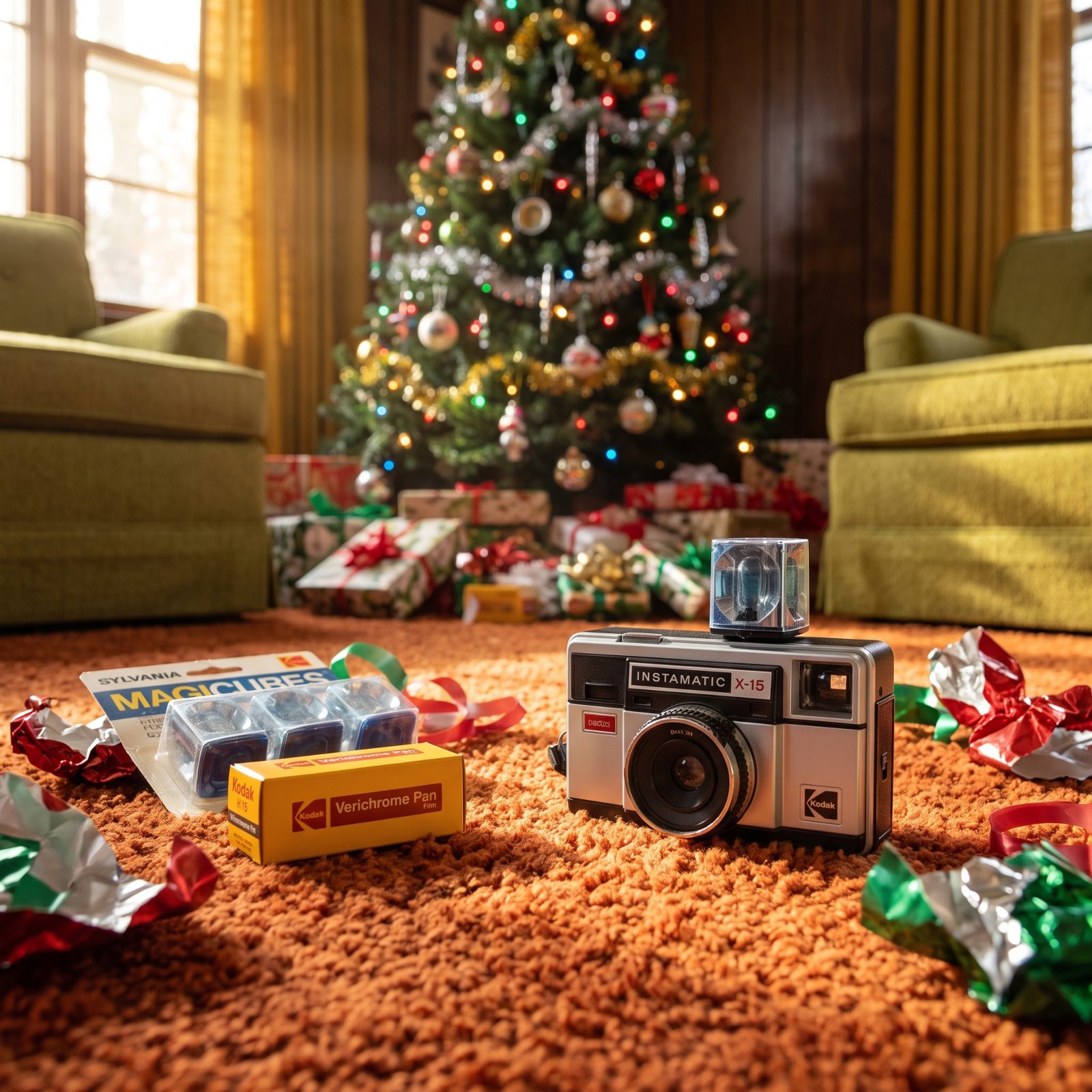 Kodak Film and Flashcubes for Christmas Morning