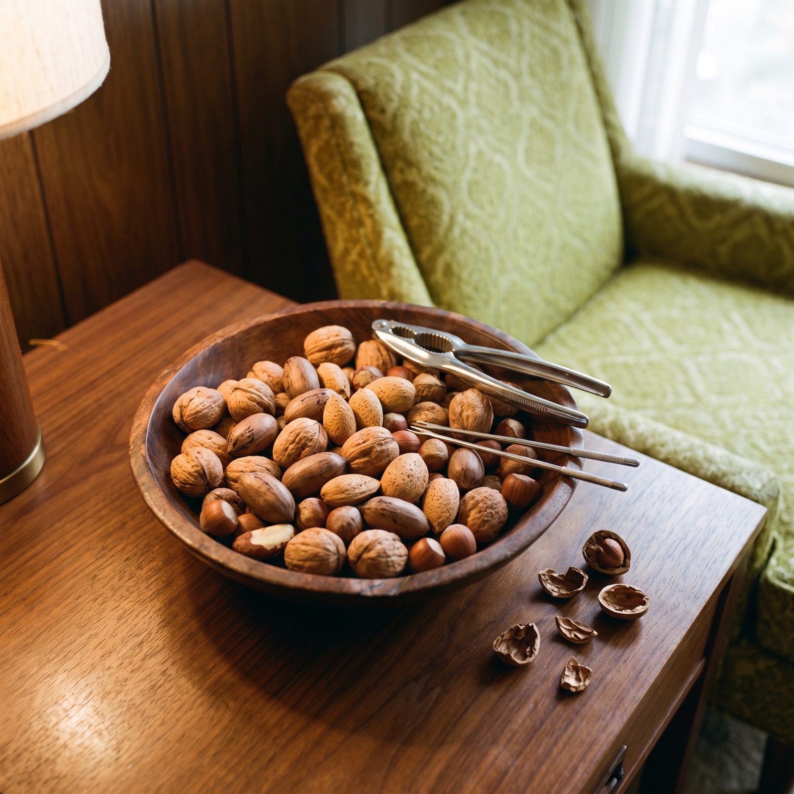Mixed Nuts With a Nutcracker-and-Pick Set