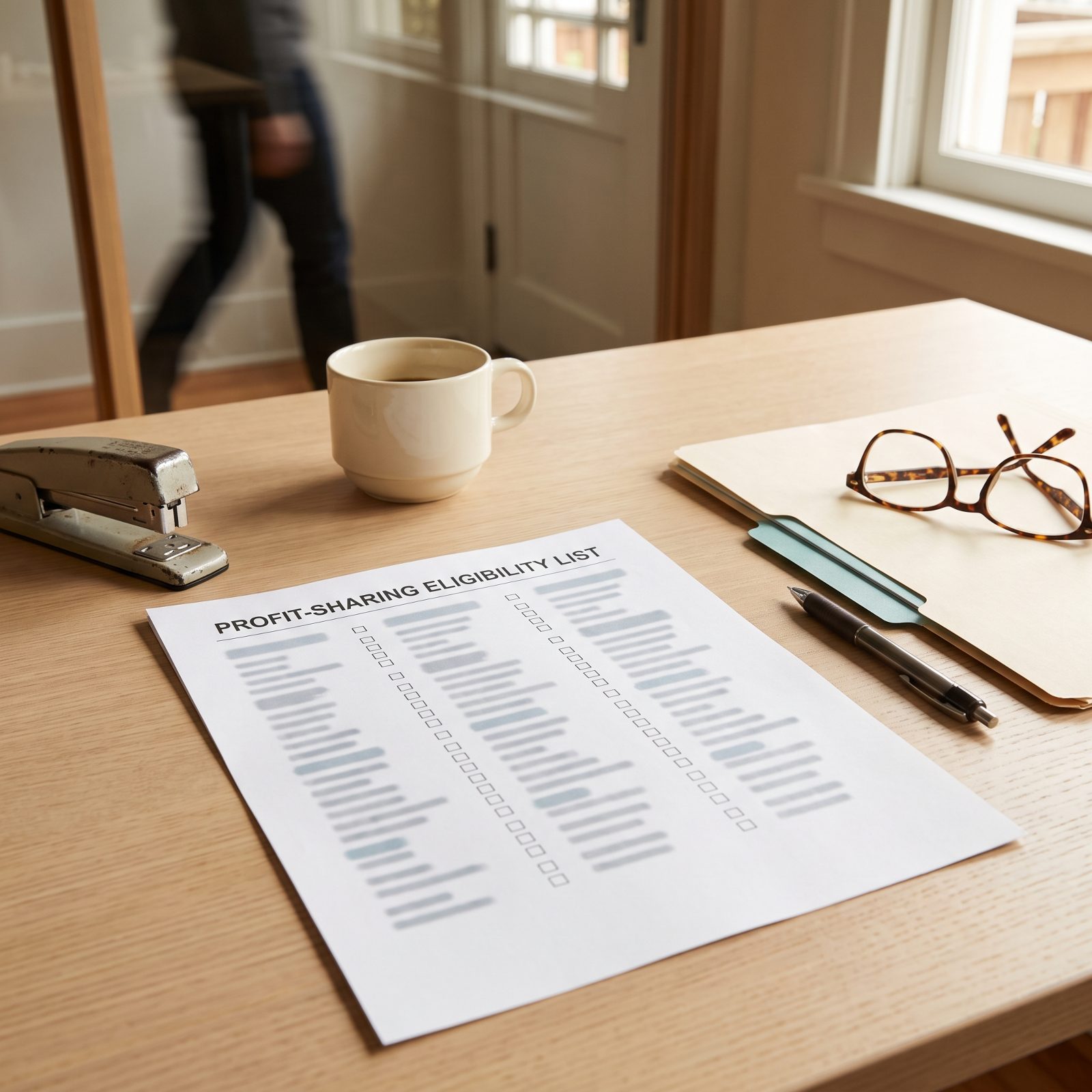 Their Name Appears on the Profit-Sharing Eligibility List