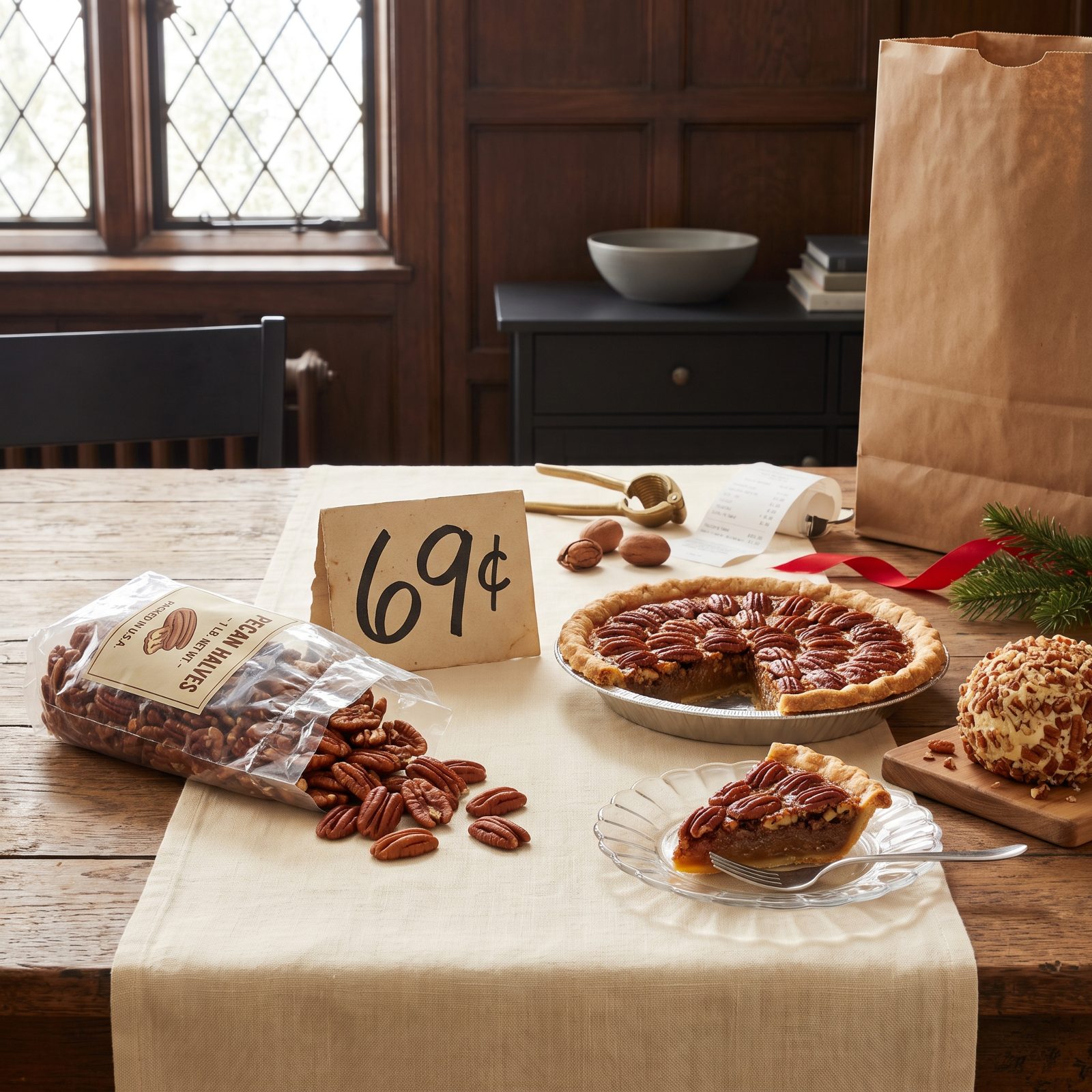A One-Pound Bag of Pecans: About 69 Cents