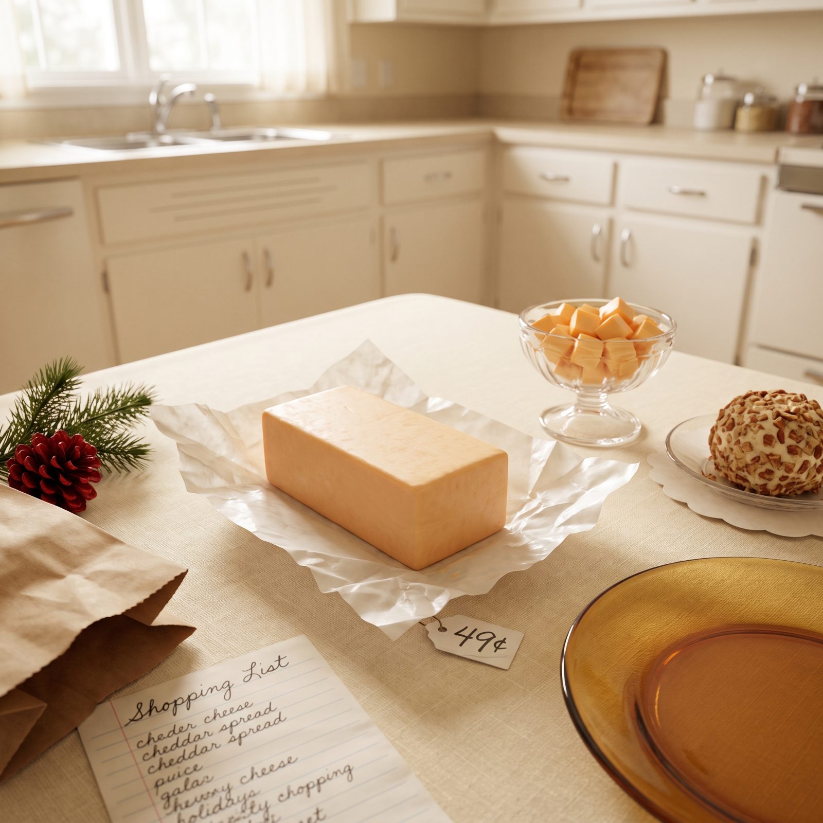A One-Pound Block of Cheddar Cheese: About 49 Cents in 1965