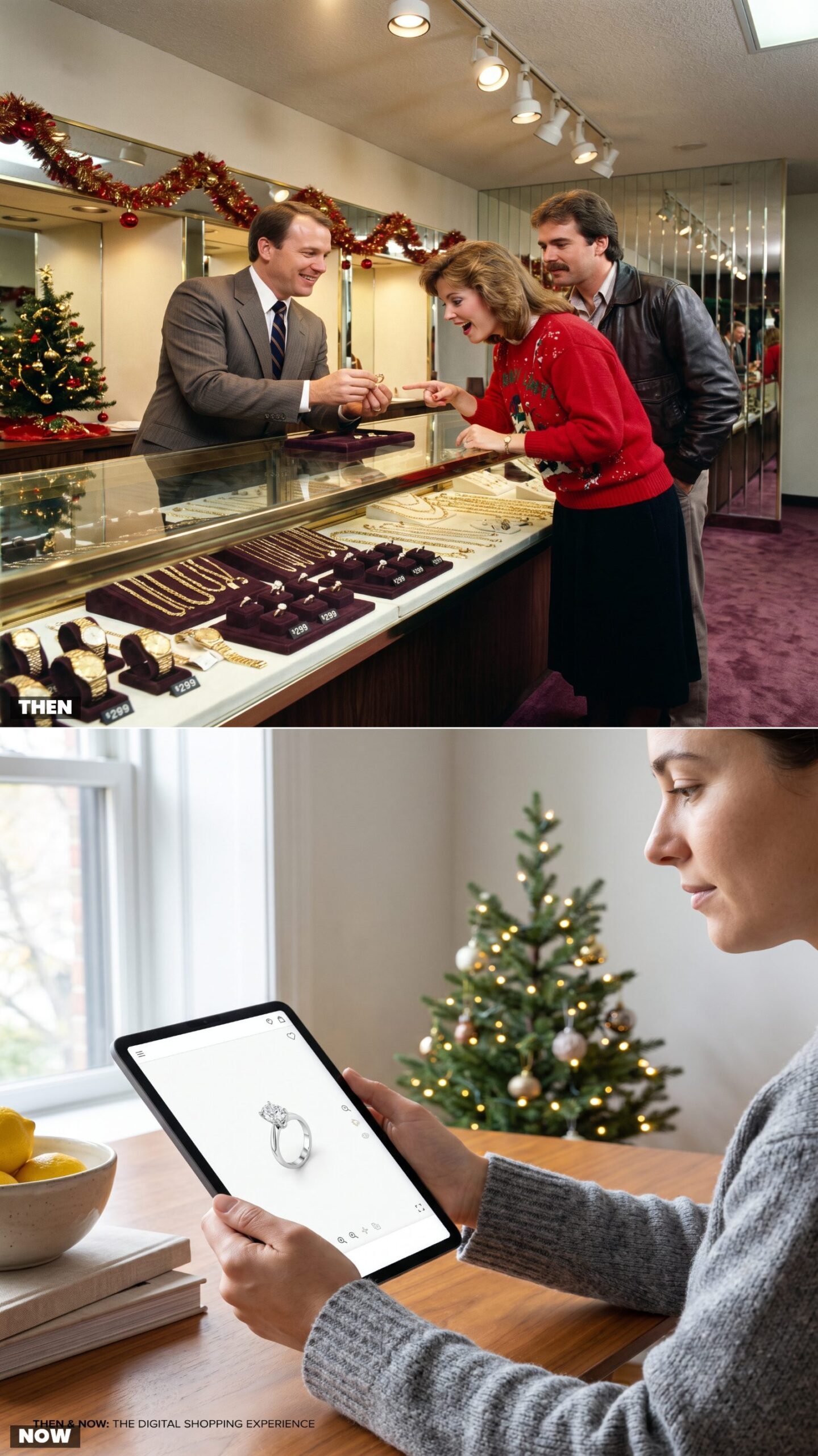 Picking Out Jewelry Under Glass vs. Viewing a 360-Degree Product Model
