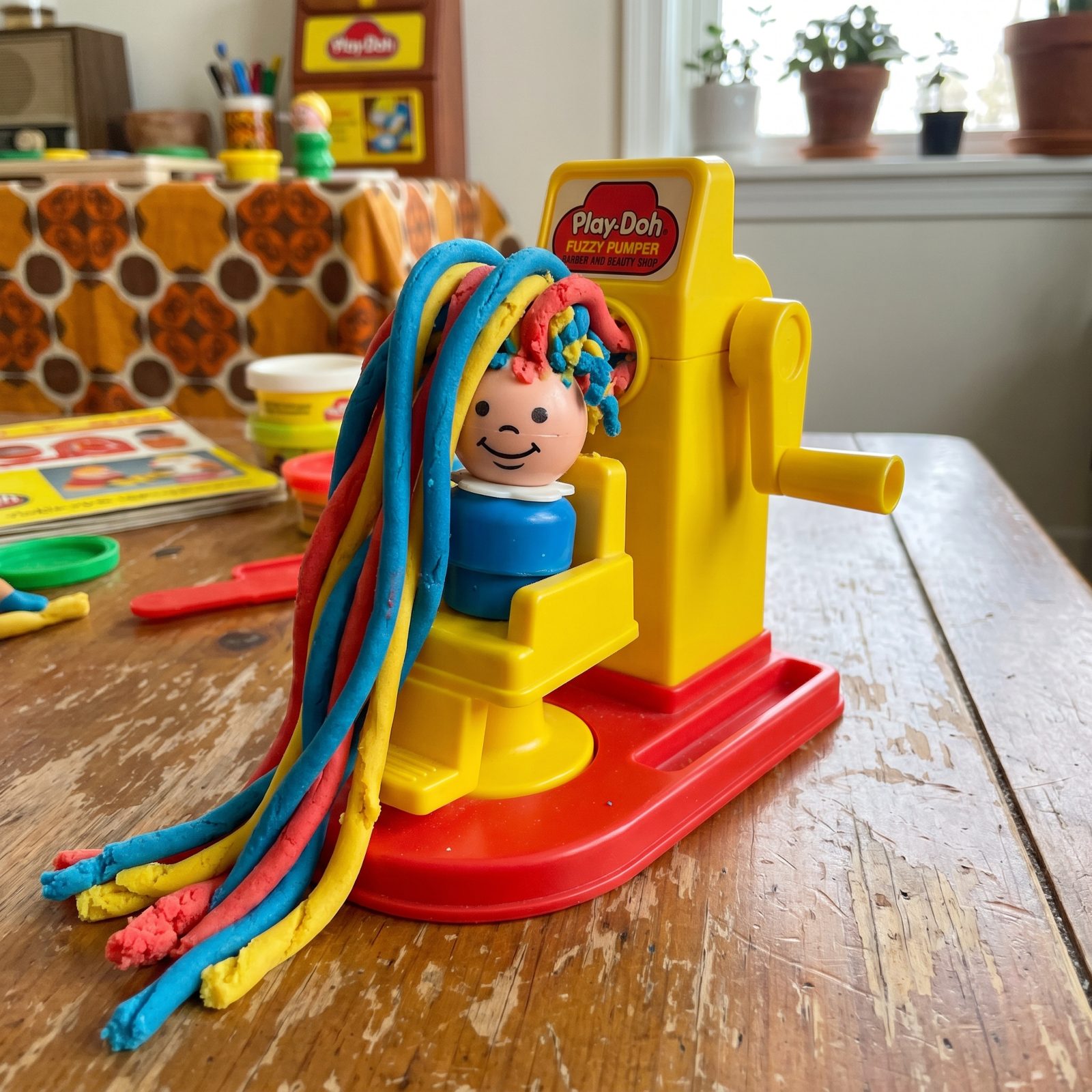 Play-Doh Fuzzy Pumper Barber and Beauty Shop: About $6 to $8