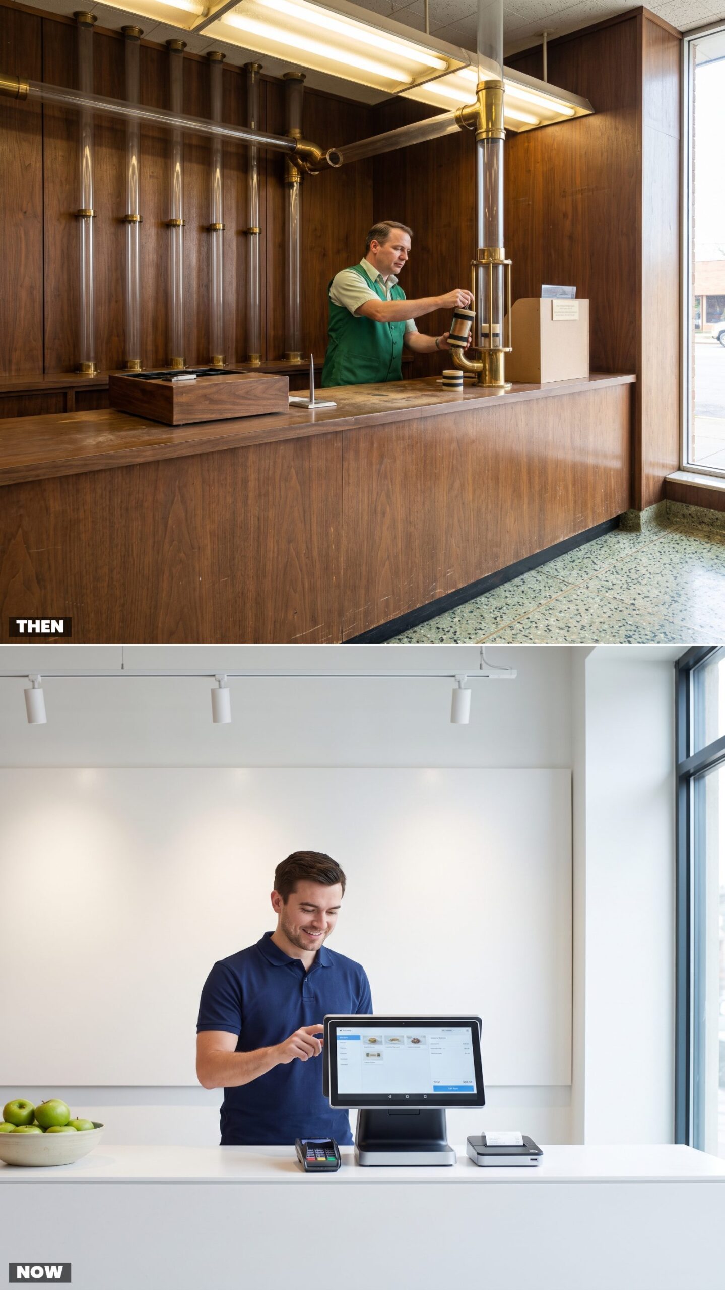 Pneumatic Cash-Tube System