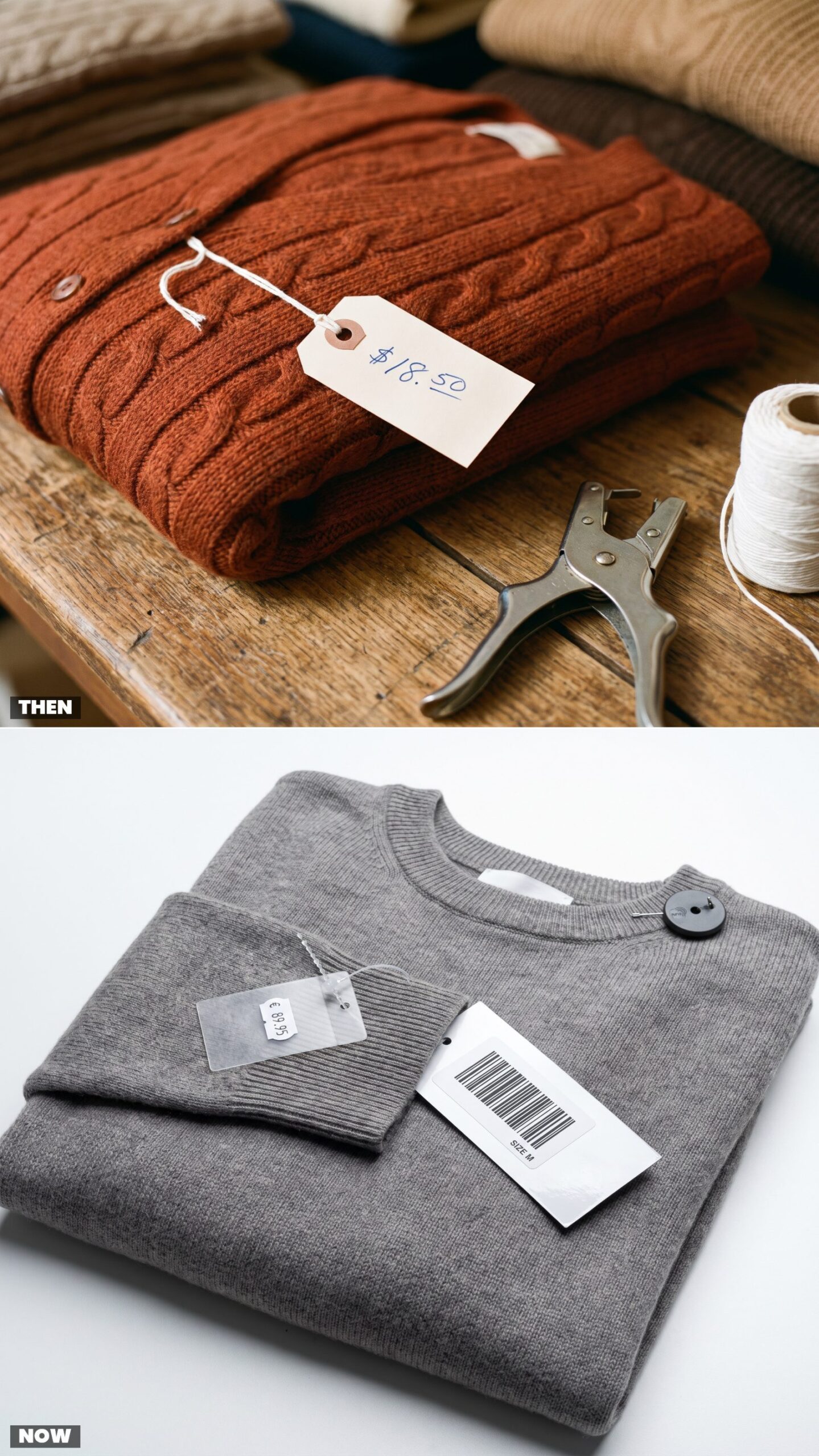 Price Tags Attached With String