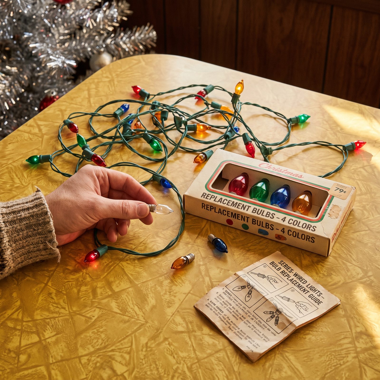 Replacement Bulbs for Series-Wired Christmas Lights