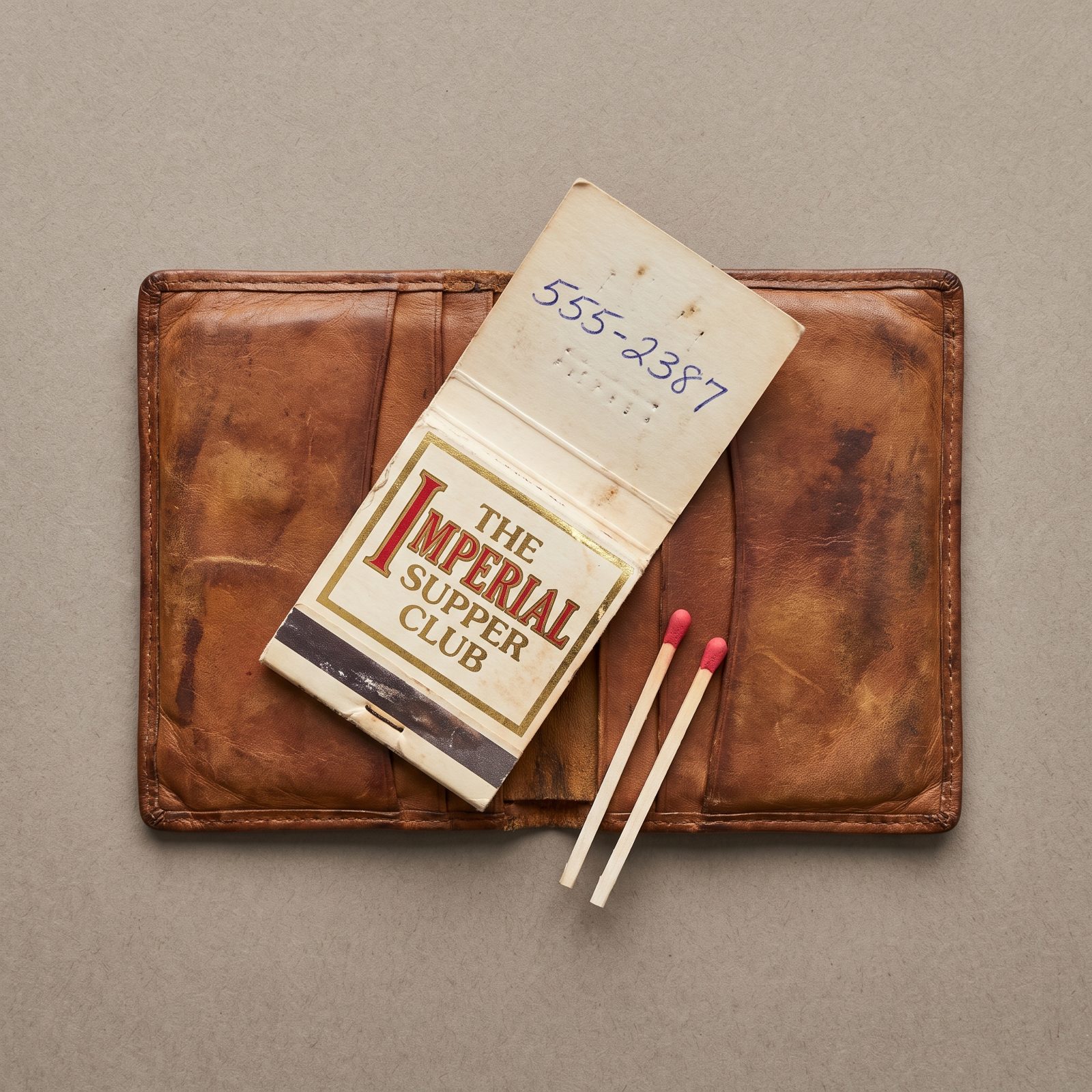 A Restaurant Matchbook With a Phone Number Written Inside