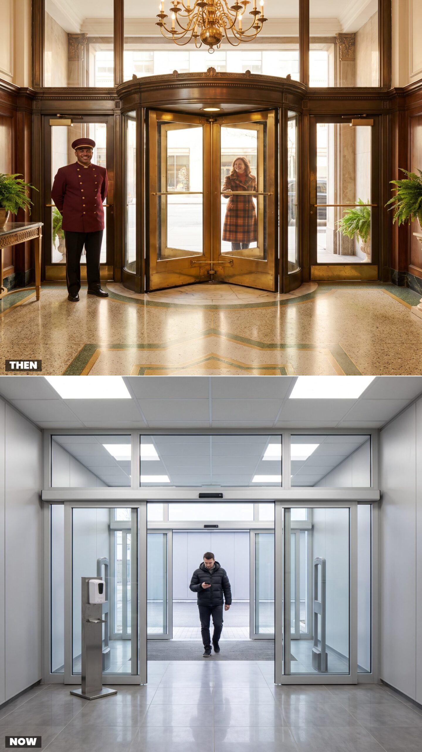 The Revolving-Door Main Entrance