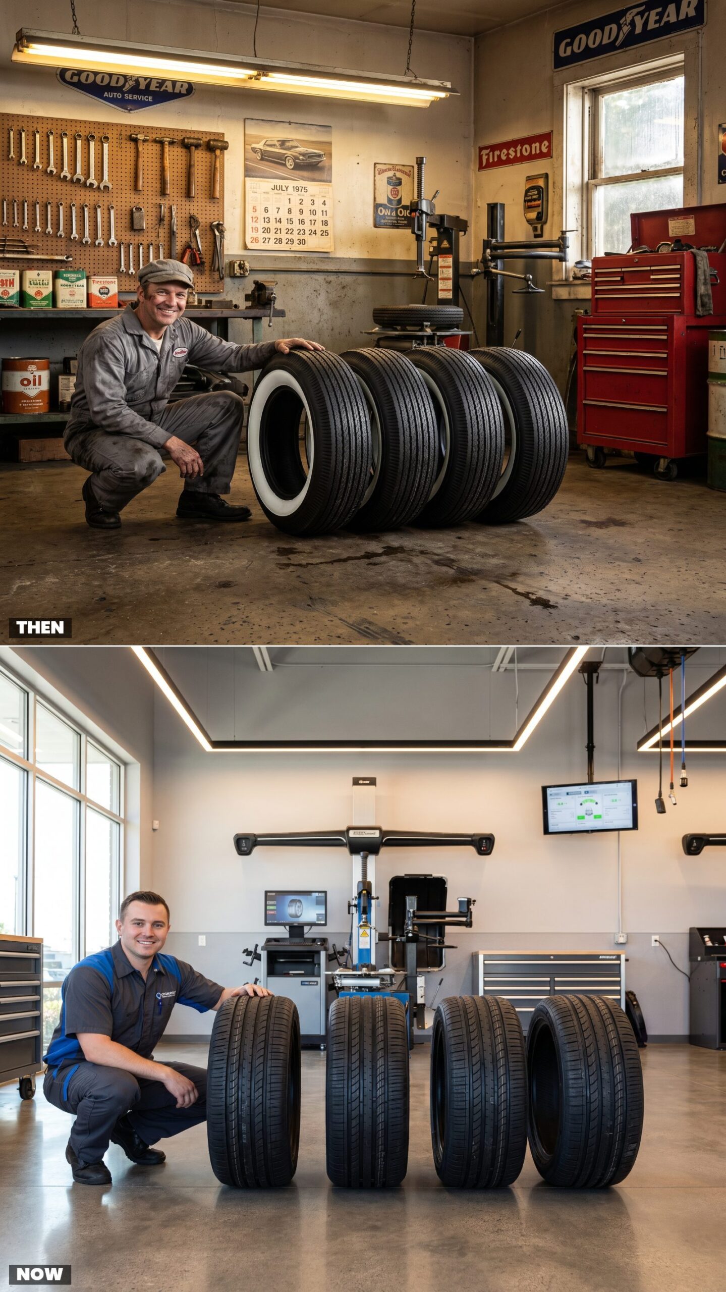 A Set of Four Car Tires