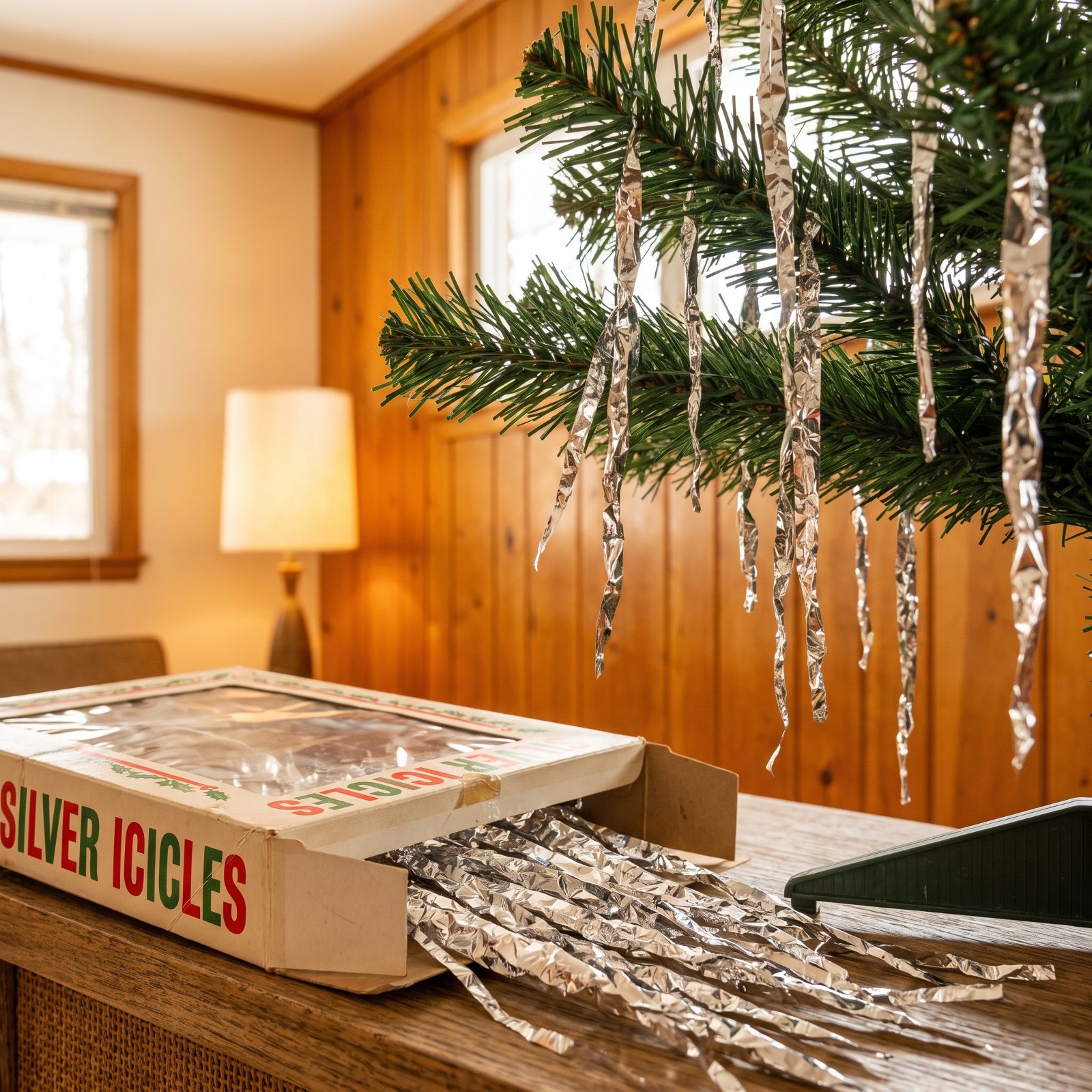 Silver Foil Icicles Sold by the Box