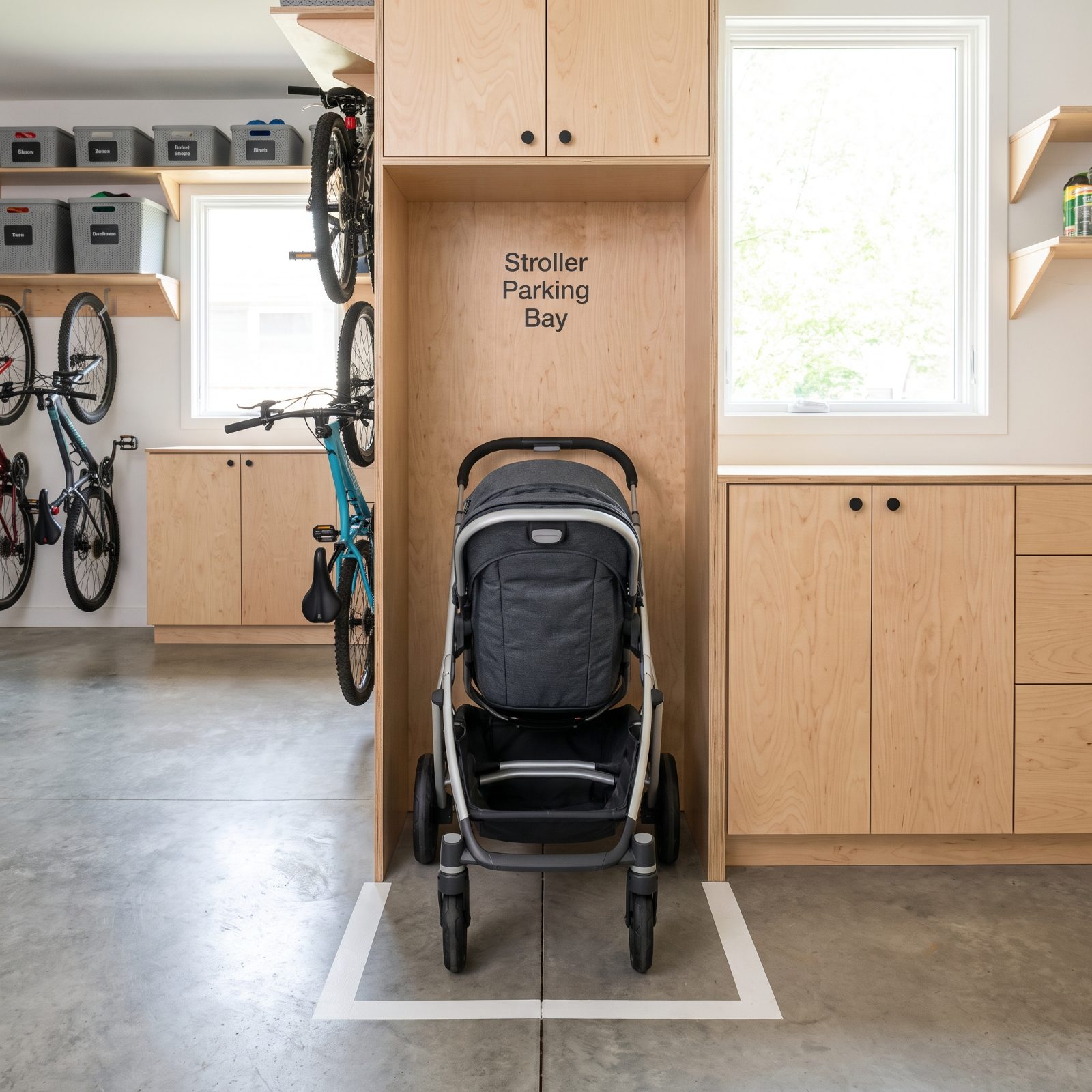 The Stroller Parking Bay vs. the Stroller Wedged Behind the Sofa