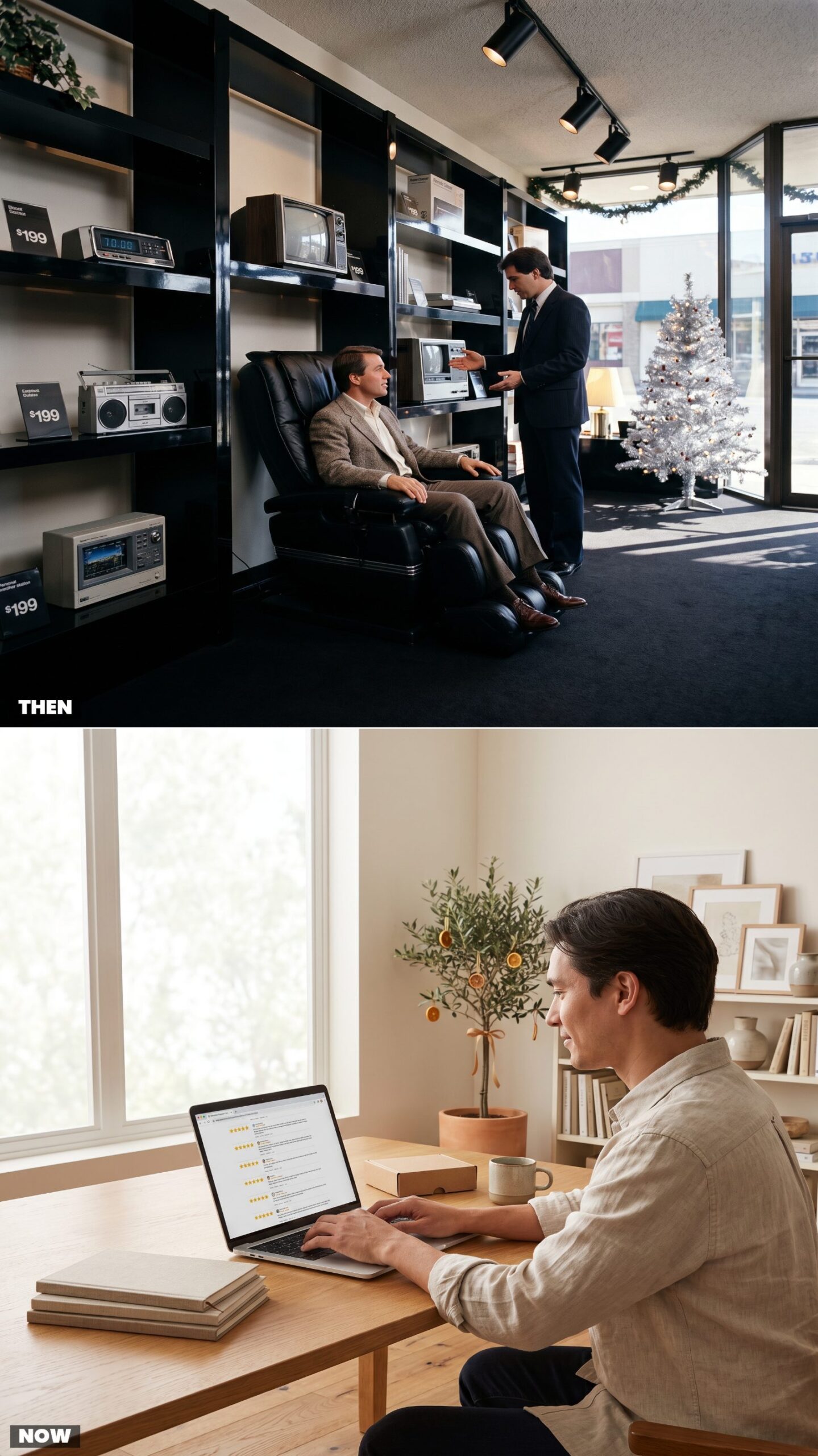 Testing a Gadget at The Sharper Image vs. Reading Thousands of Reviews