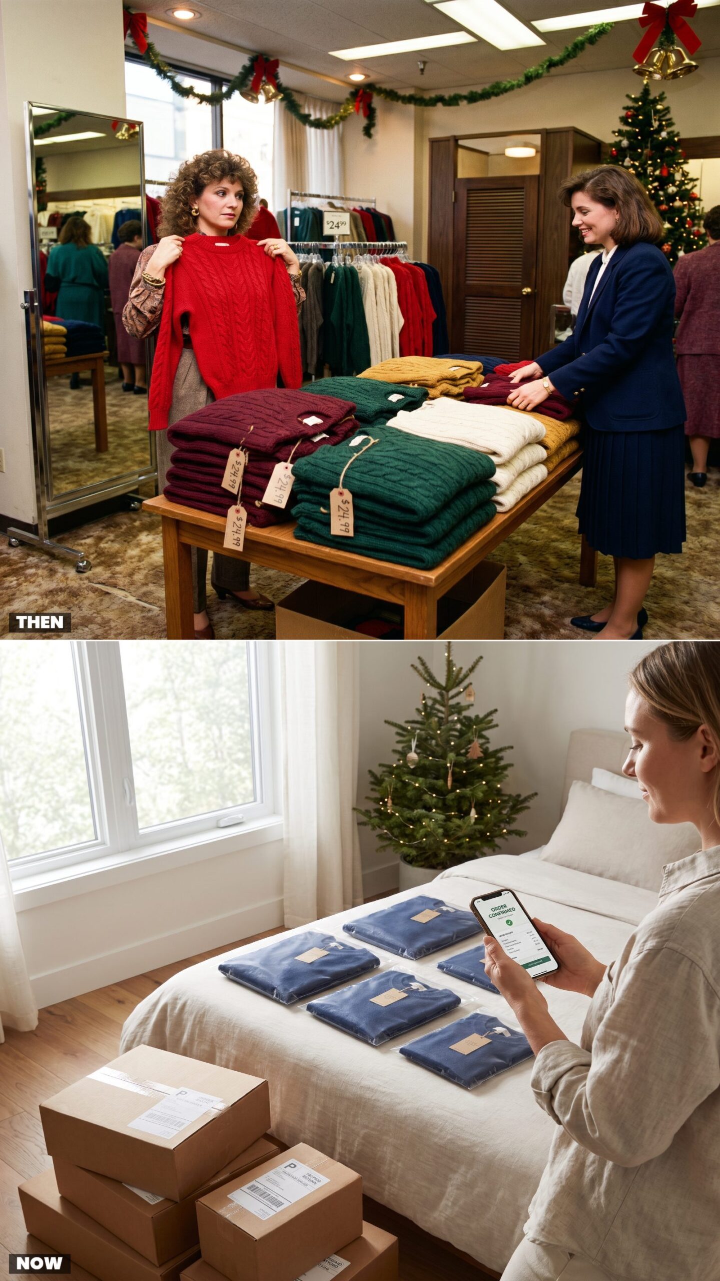 Trying On Sweaters at the Anchor Store vs. Ordering Six Sizes to Return