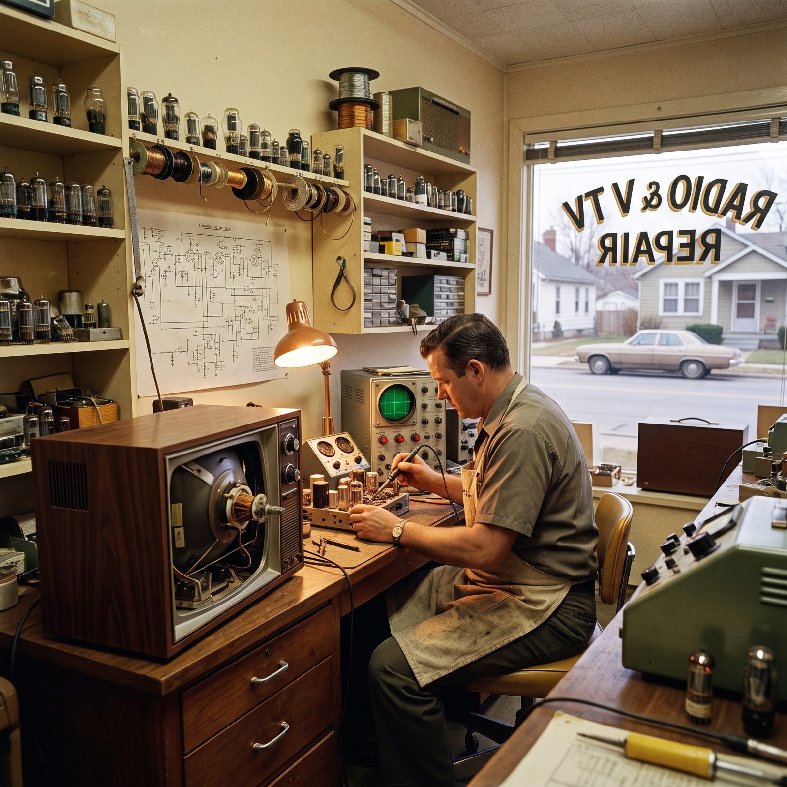 The TV and Radio Repairman Whose Vanished Trade Once Bought a House