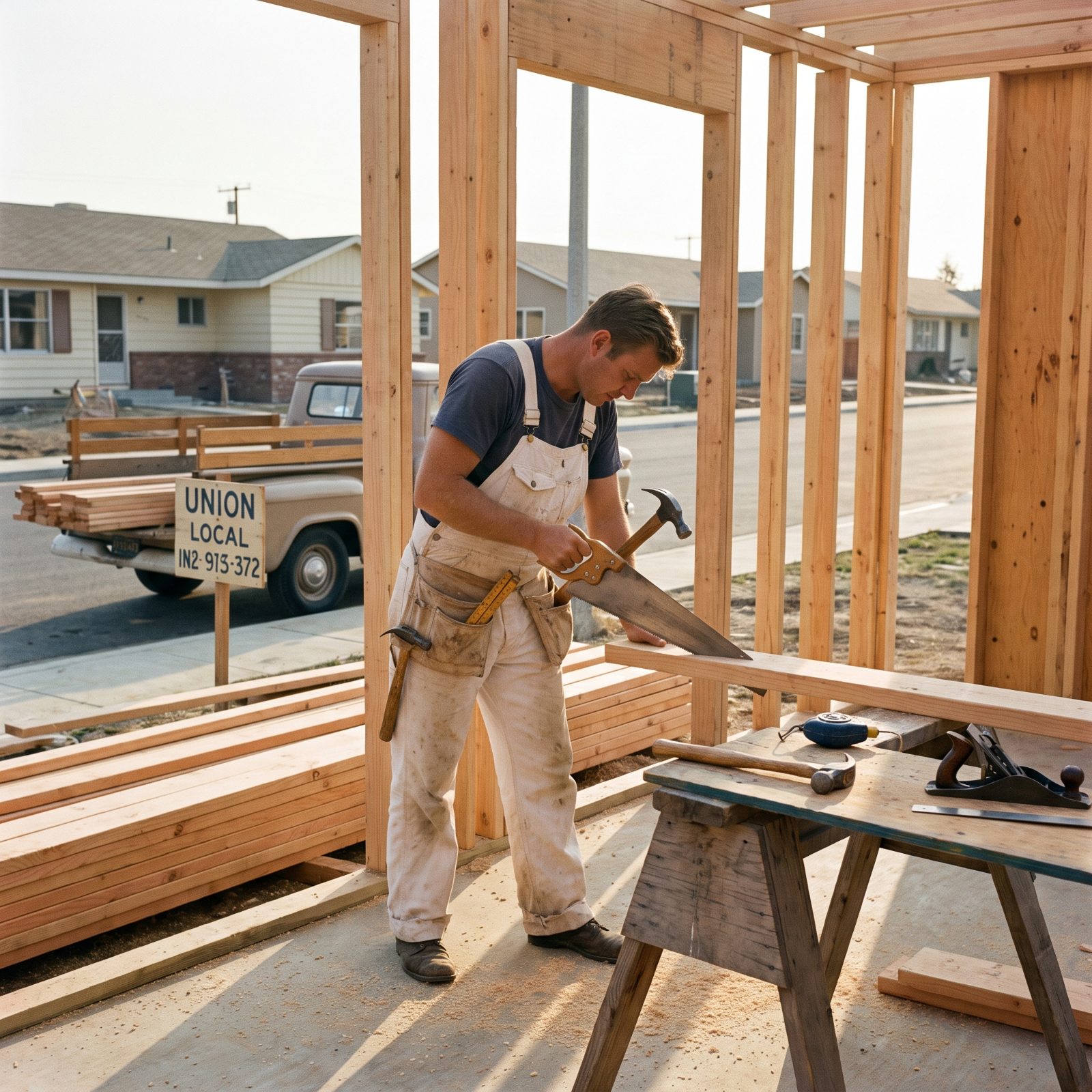 The Union Carpenter Whose Paycheck Framed His Own Home