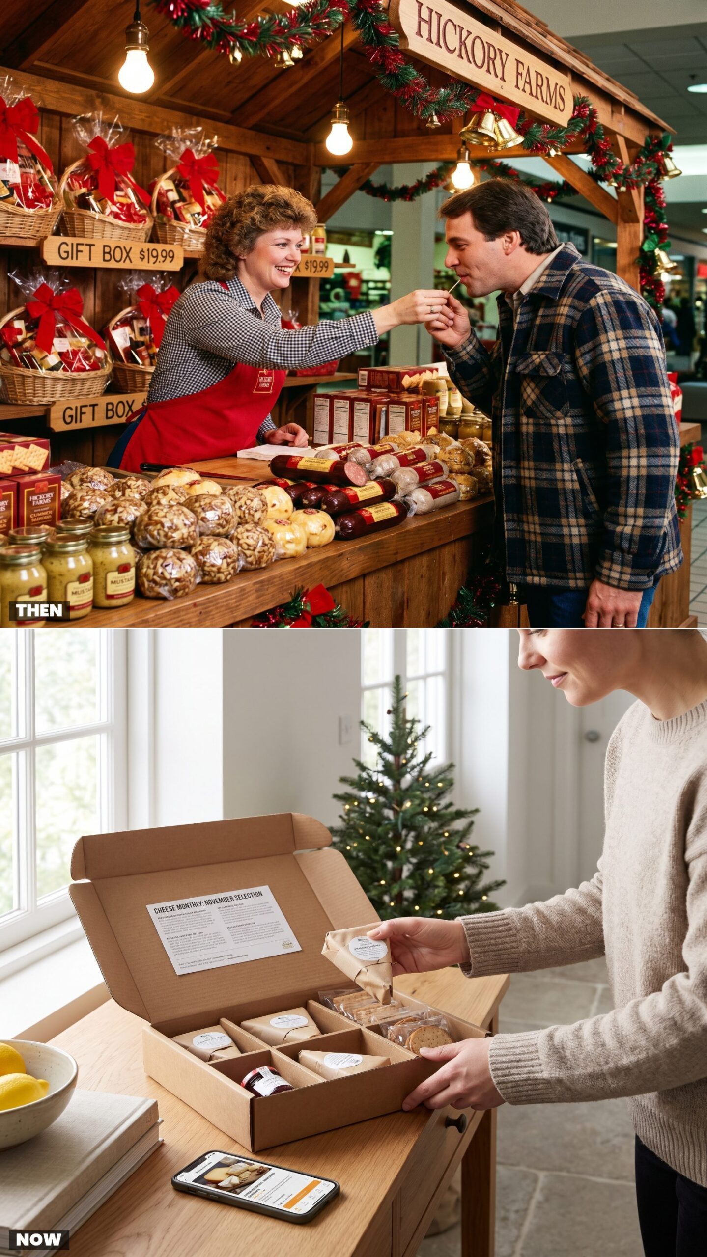 Visiting Hickory Farms for a Gift Box vs. Shipping a Curated Food Subscription