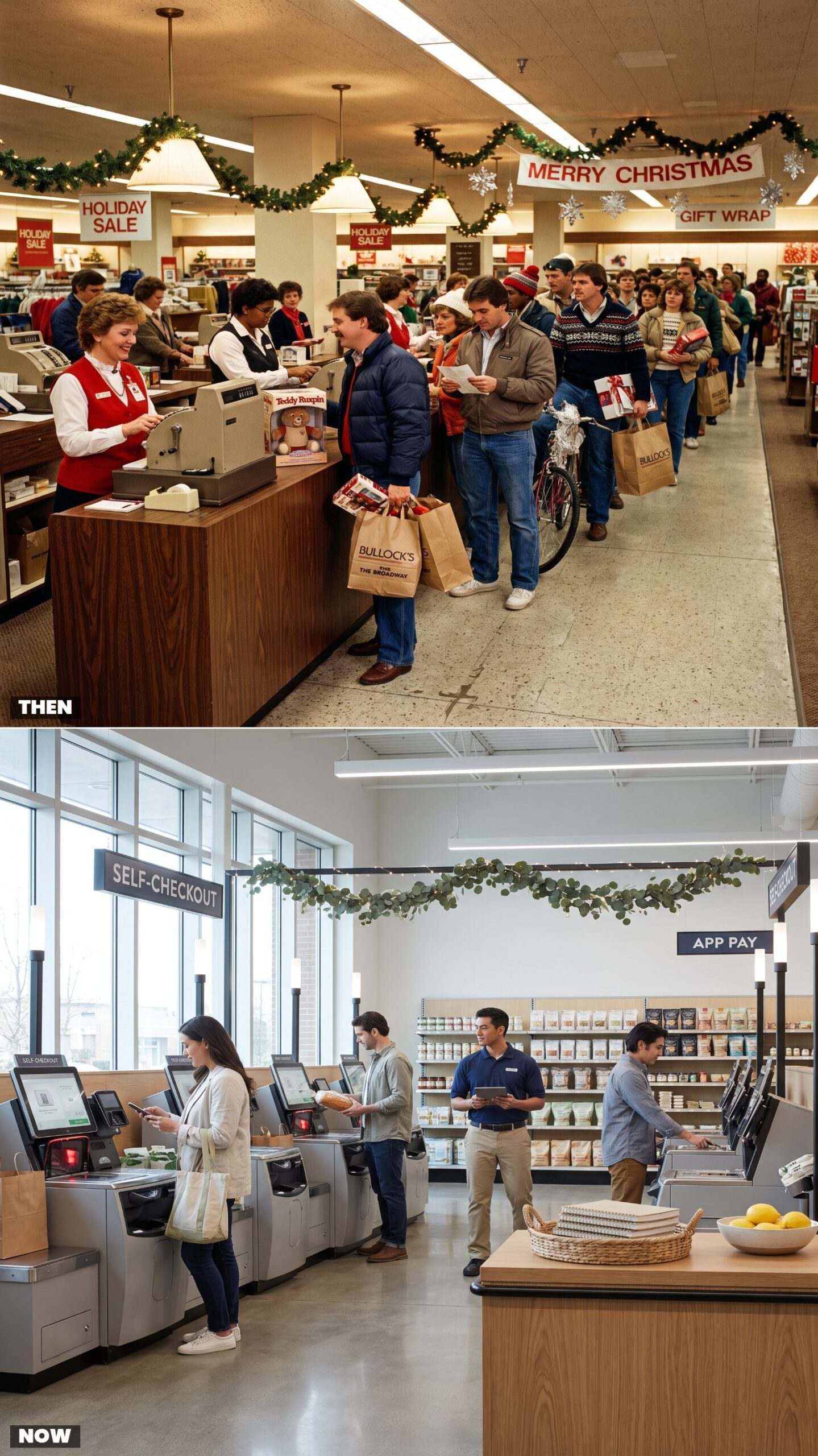 Waiting in a Long Checkout Line vs. Using Self-Checkout