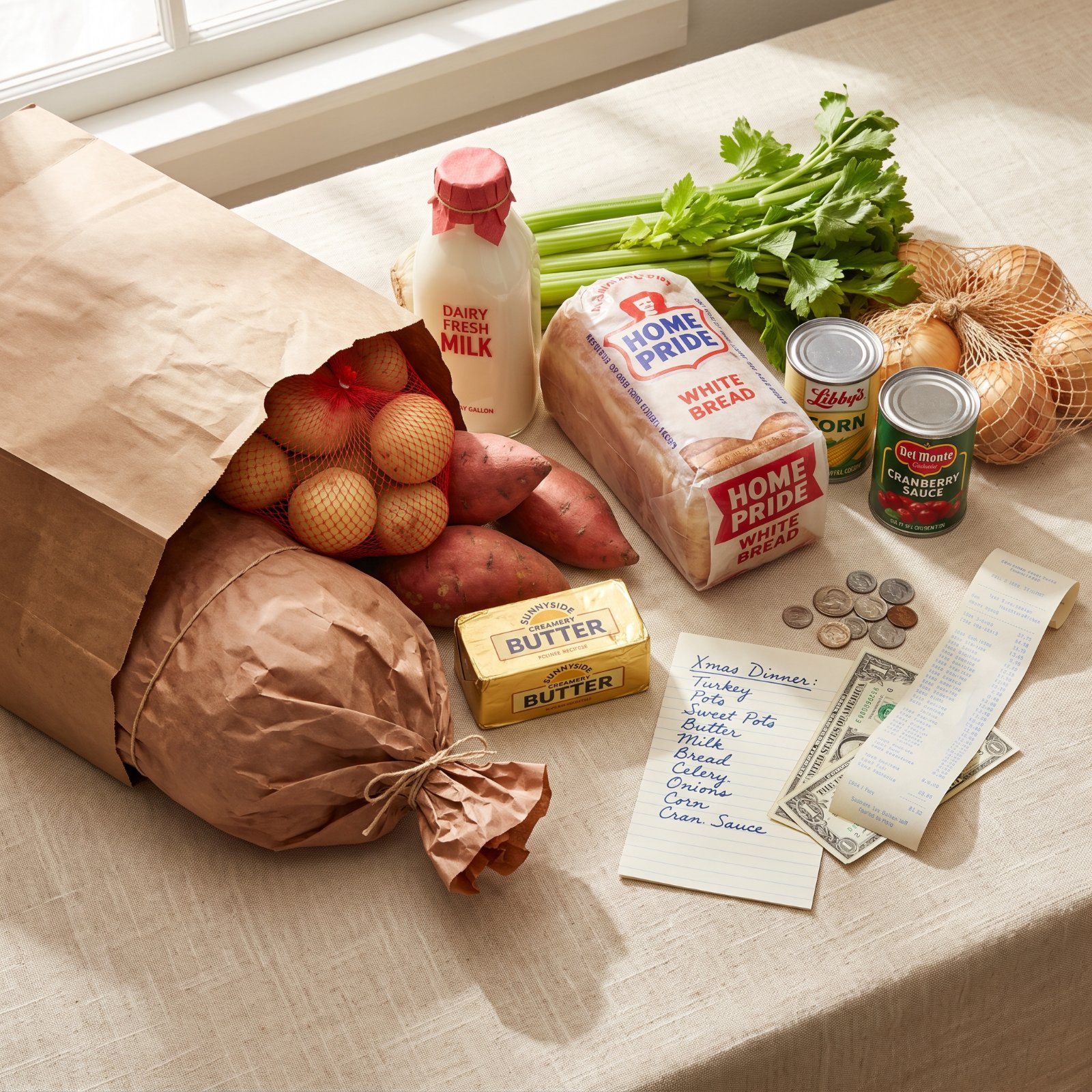 What Christmas Dinner for a Family of Four Cost in 1965: 40 Grocery Prices in One List