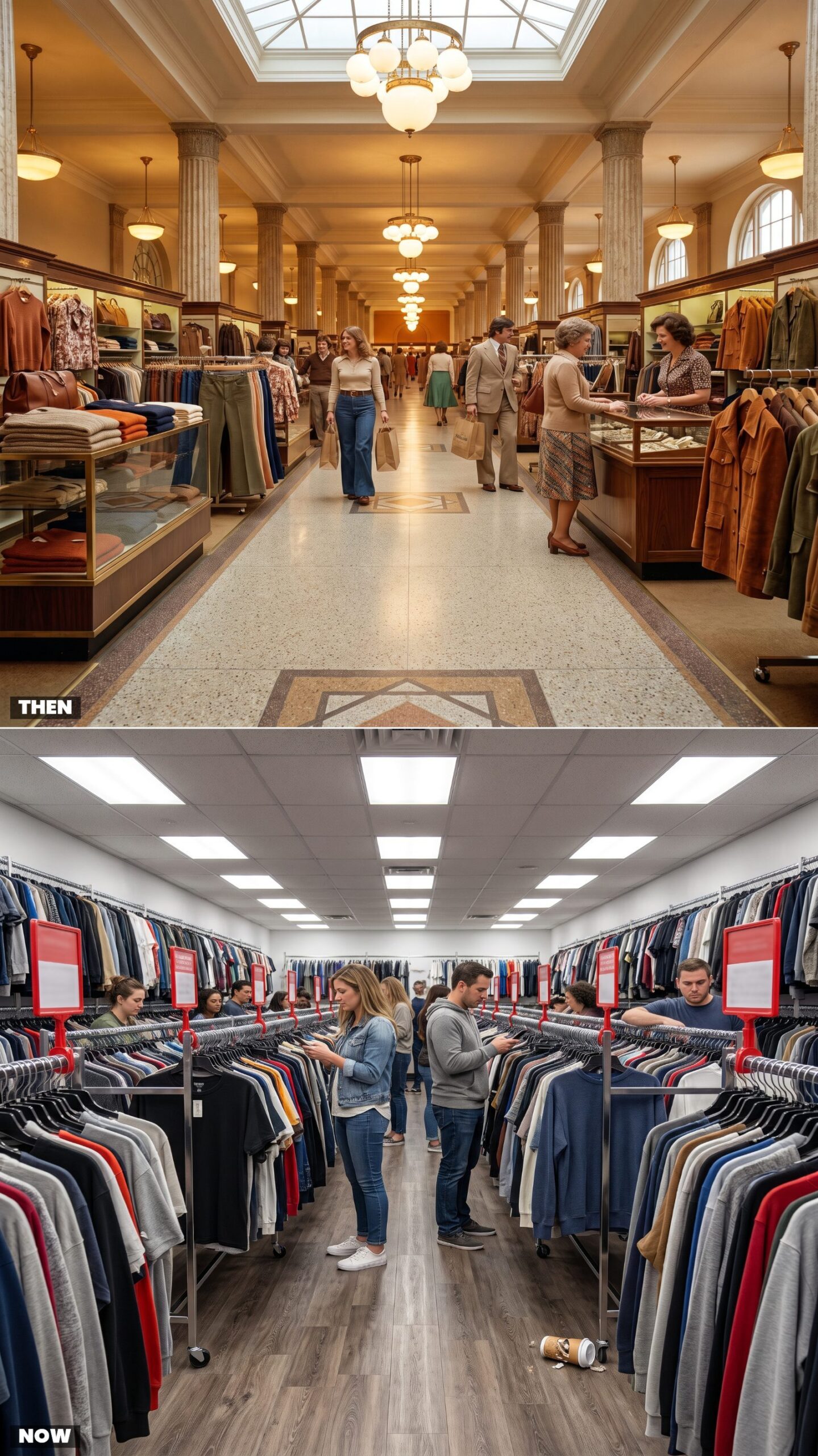 The Wide Main Shopping Aisle