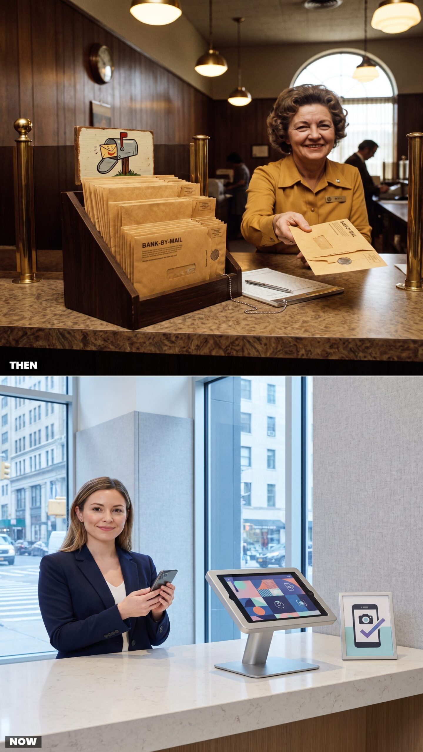 The Bank-by-Mail Envelope Display