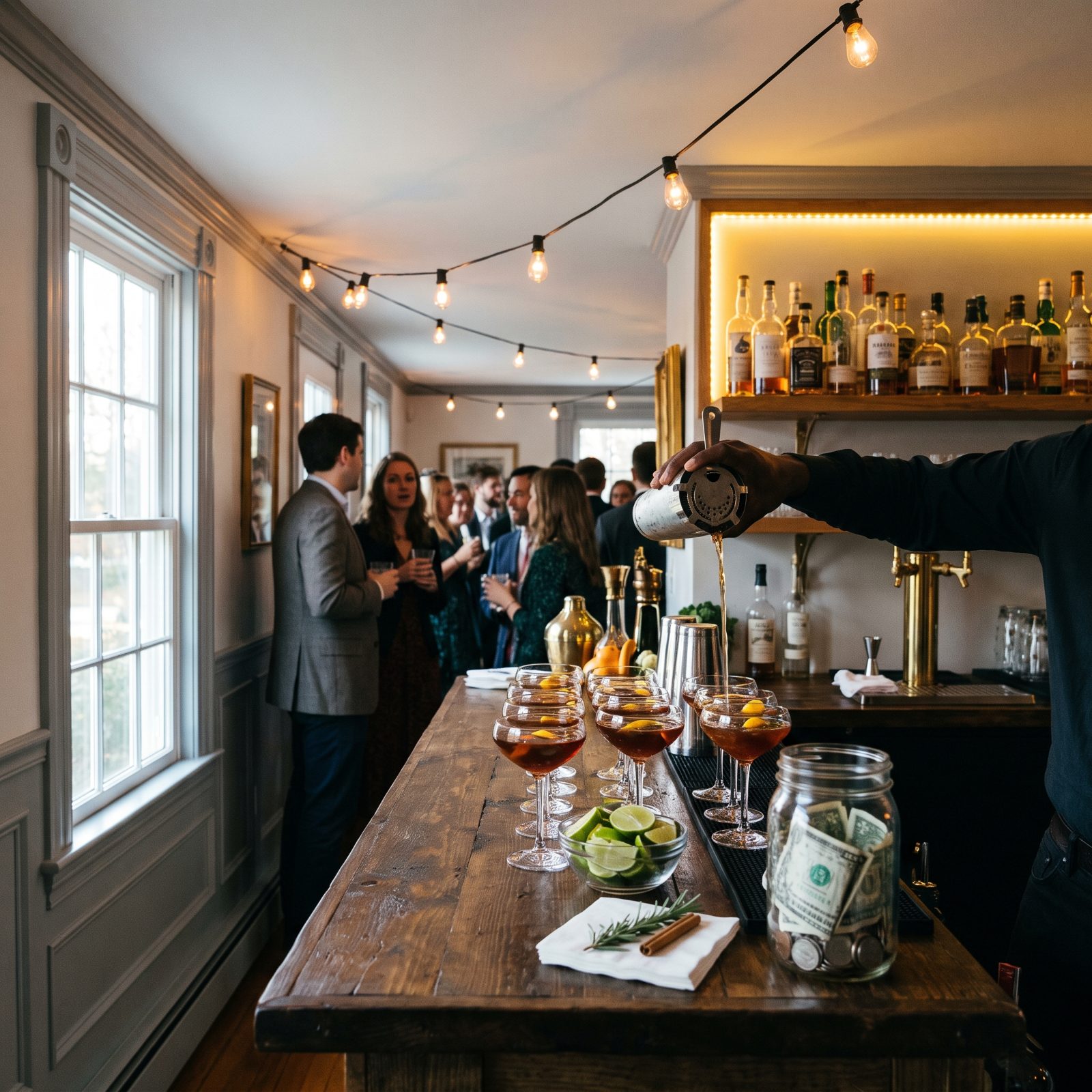 Bartenders Work Corporate Events and New Year's Eve