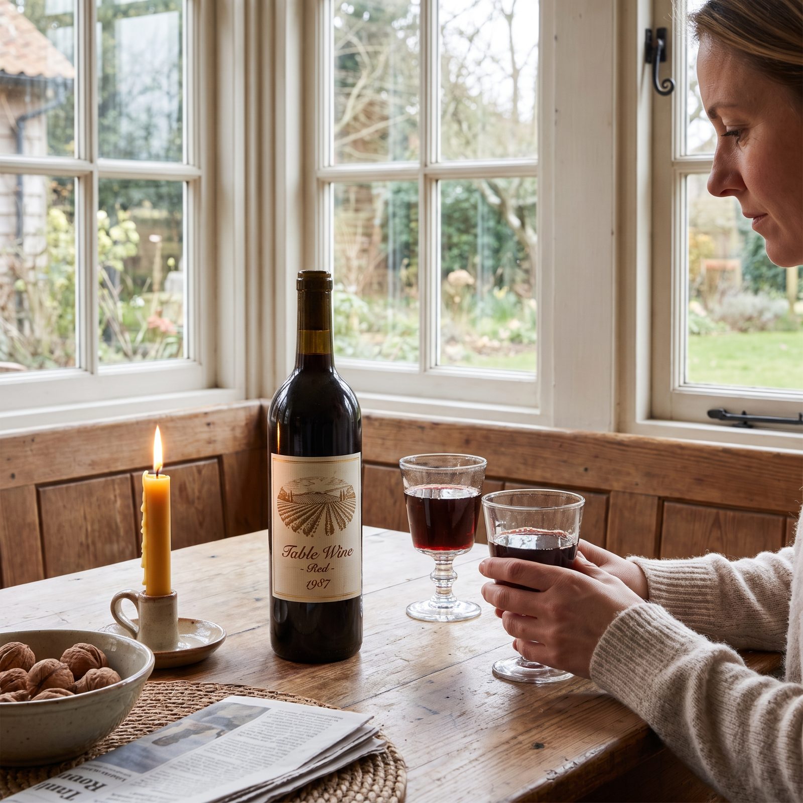 A Bottle of Table Wine: About $3.99 in 1988