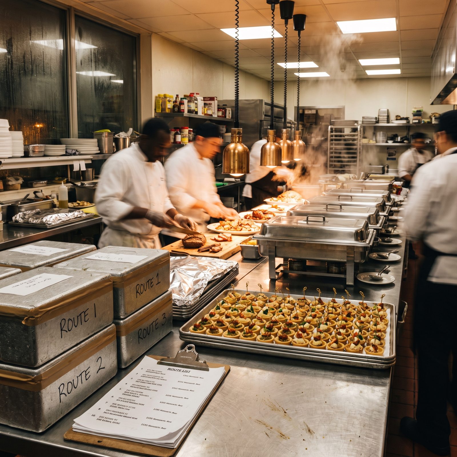 Caterers Feeding Multiple Parties in a Single Night