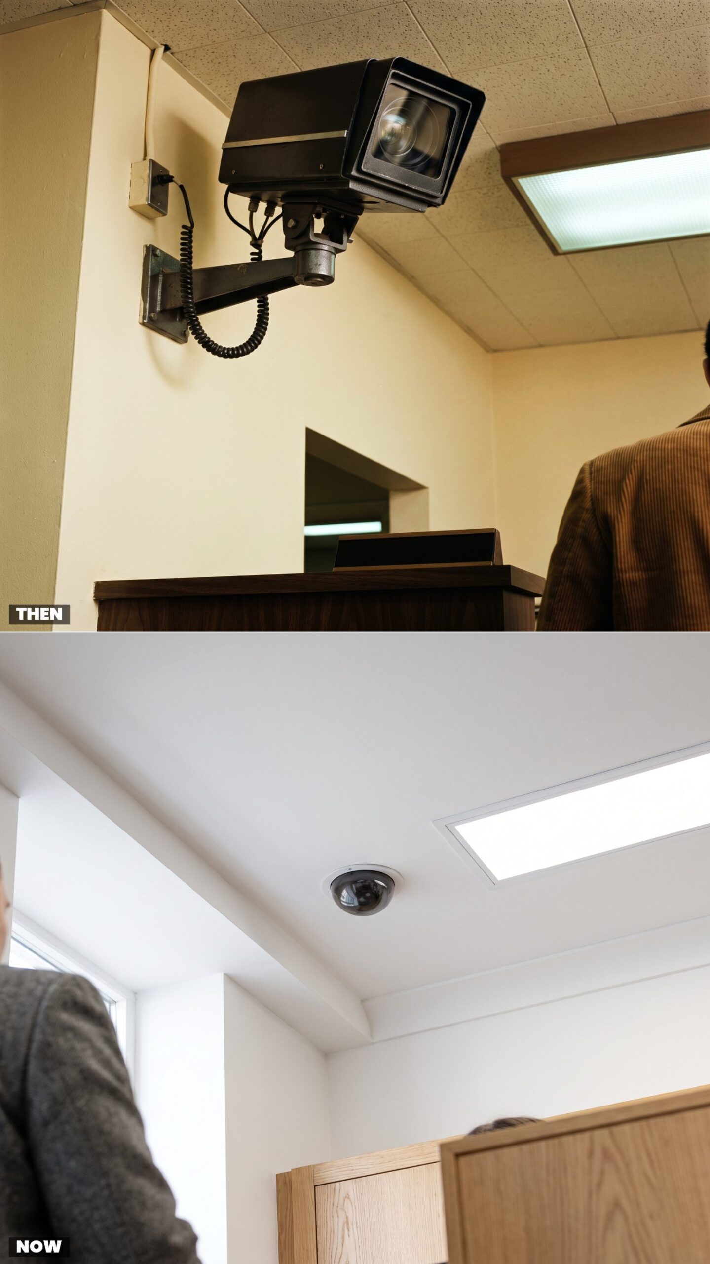 The Ceiling-Mounted Surveillance Camera