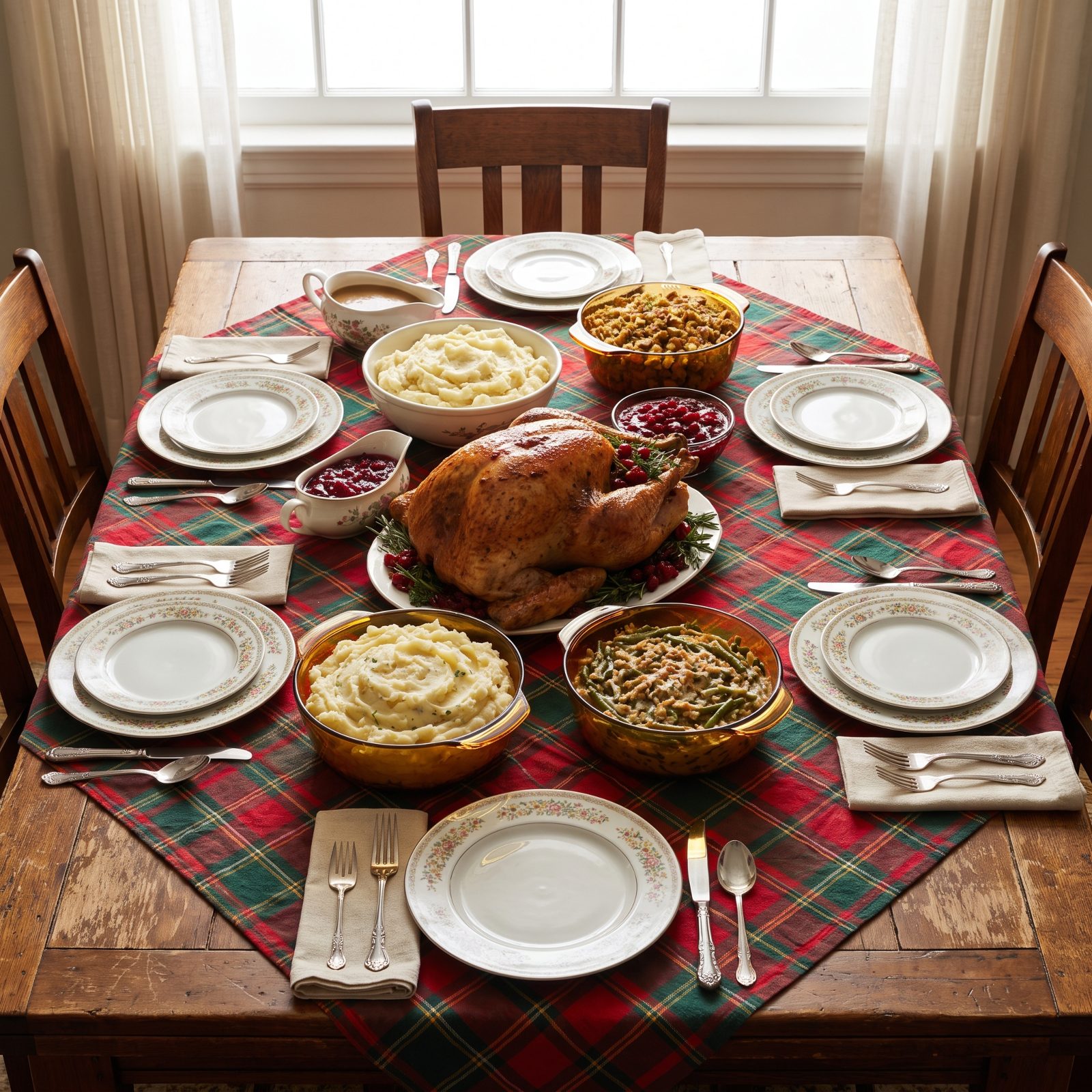 A Complete Christmas Dinner for Eight: Roughly $35 in 1985