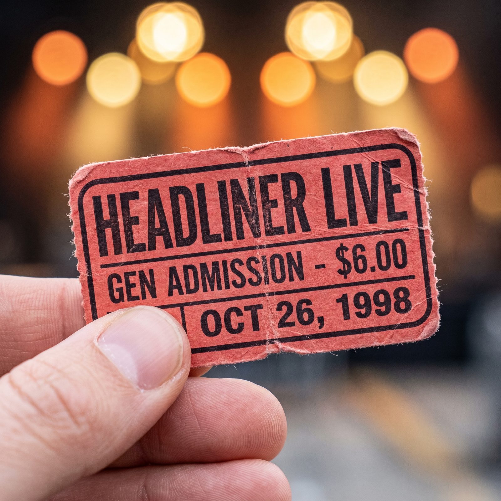 Concert Ticket: Seeing a Headliner Live for About $6