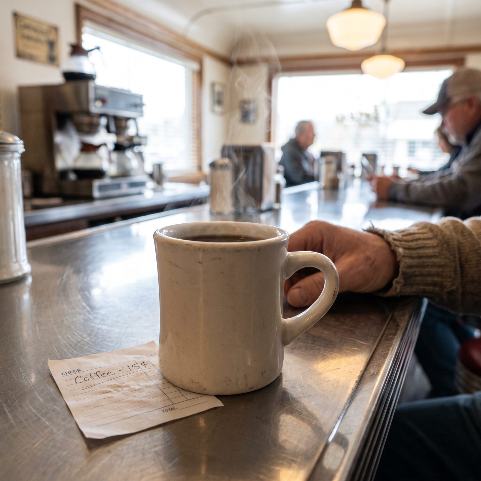 A Cup of Coffee at a Diner: Just 10 to 15 Cents
