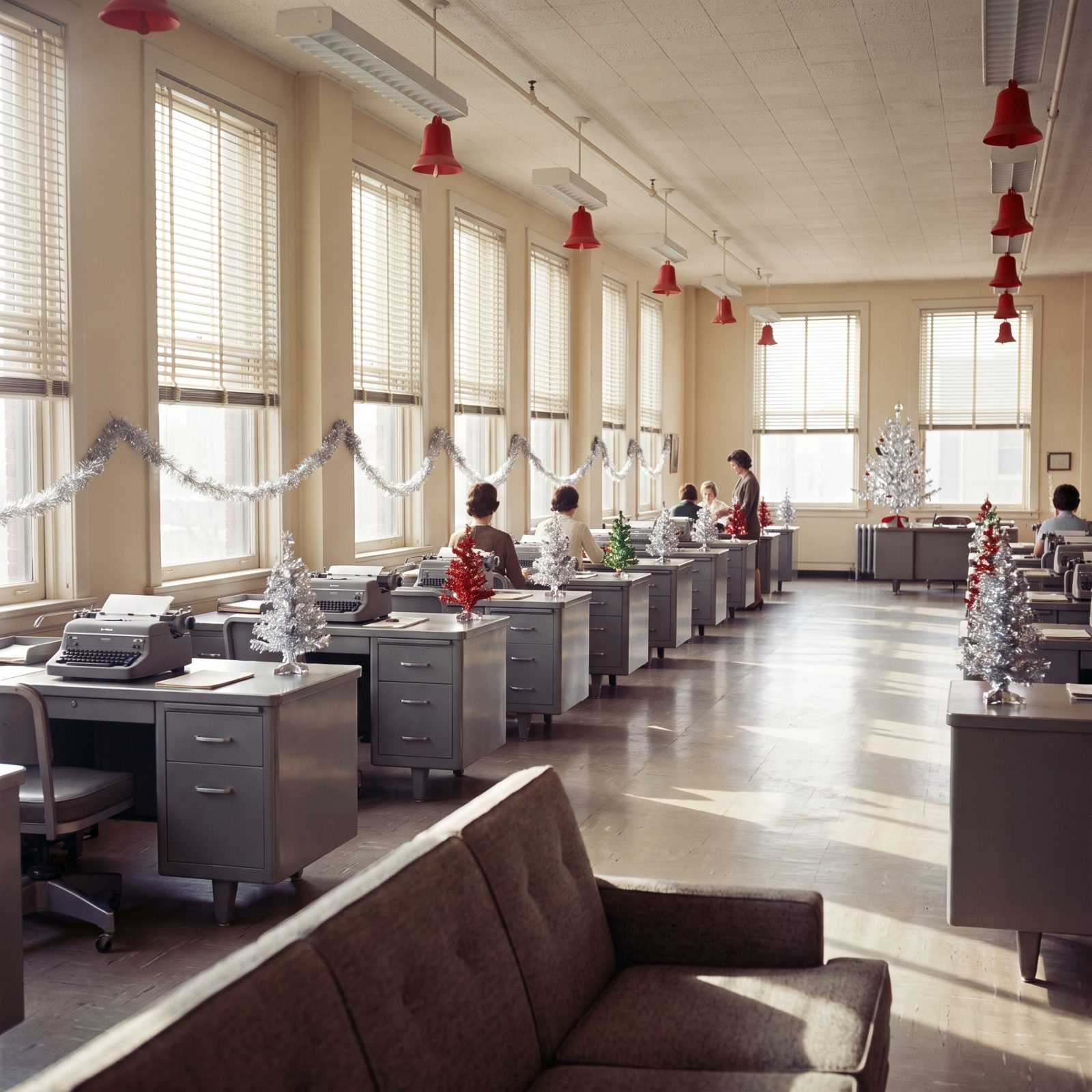 Decorating the Secretarial Pool as One Coordinated Display